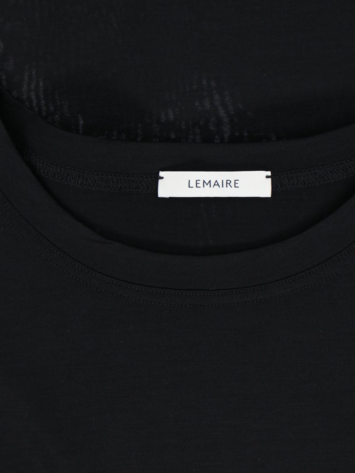 Shop Lemaire Basic T-shirt In Black