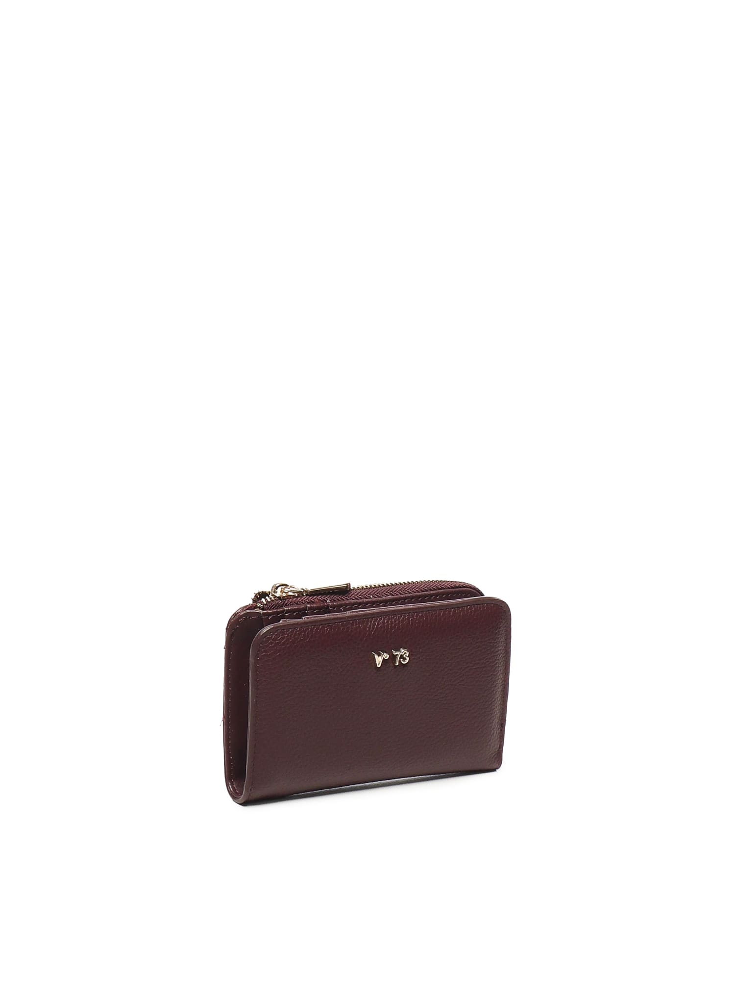 V73 Zip-around Wallet In Brown