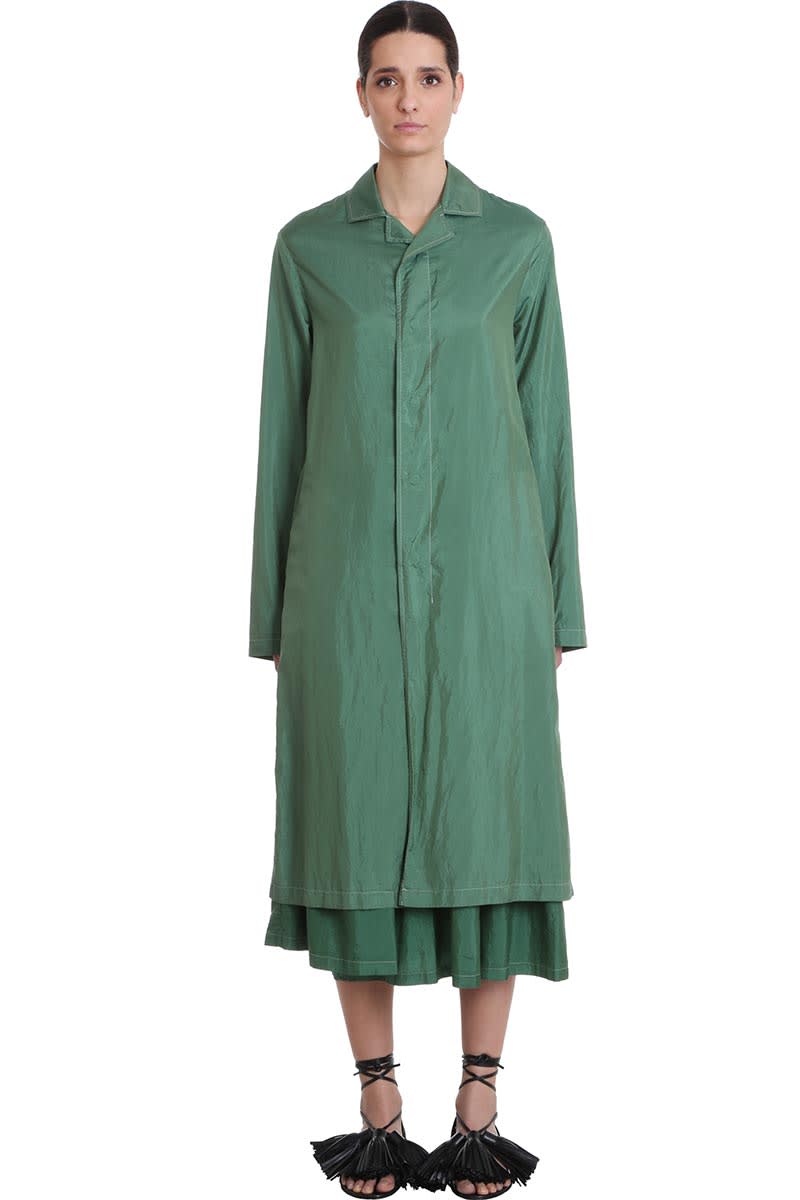 Jil Sander Oack A Mac 01 Casual Jacket In Green Polyester
