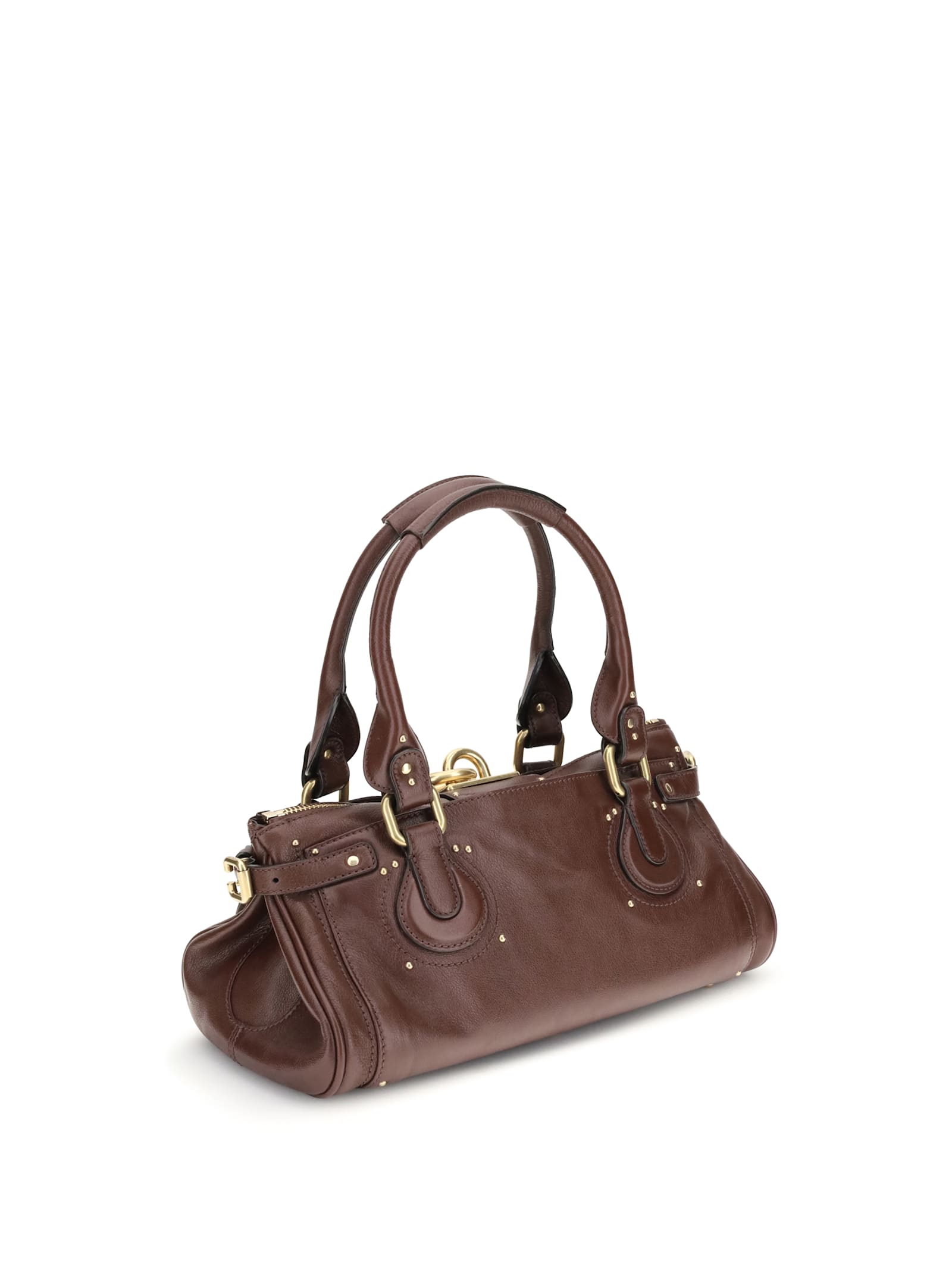 Chloé Women Crafty Brown Paddington Shoulder Bag In Multi