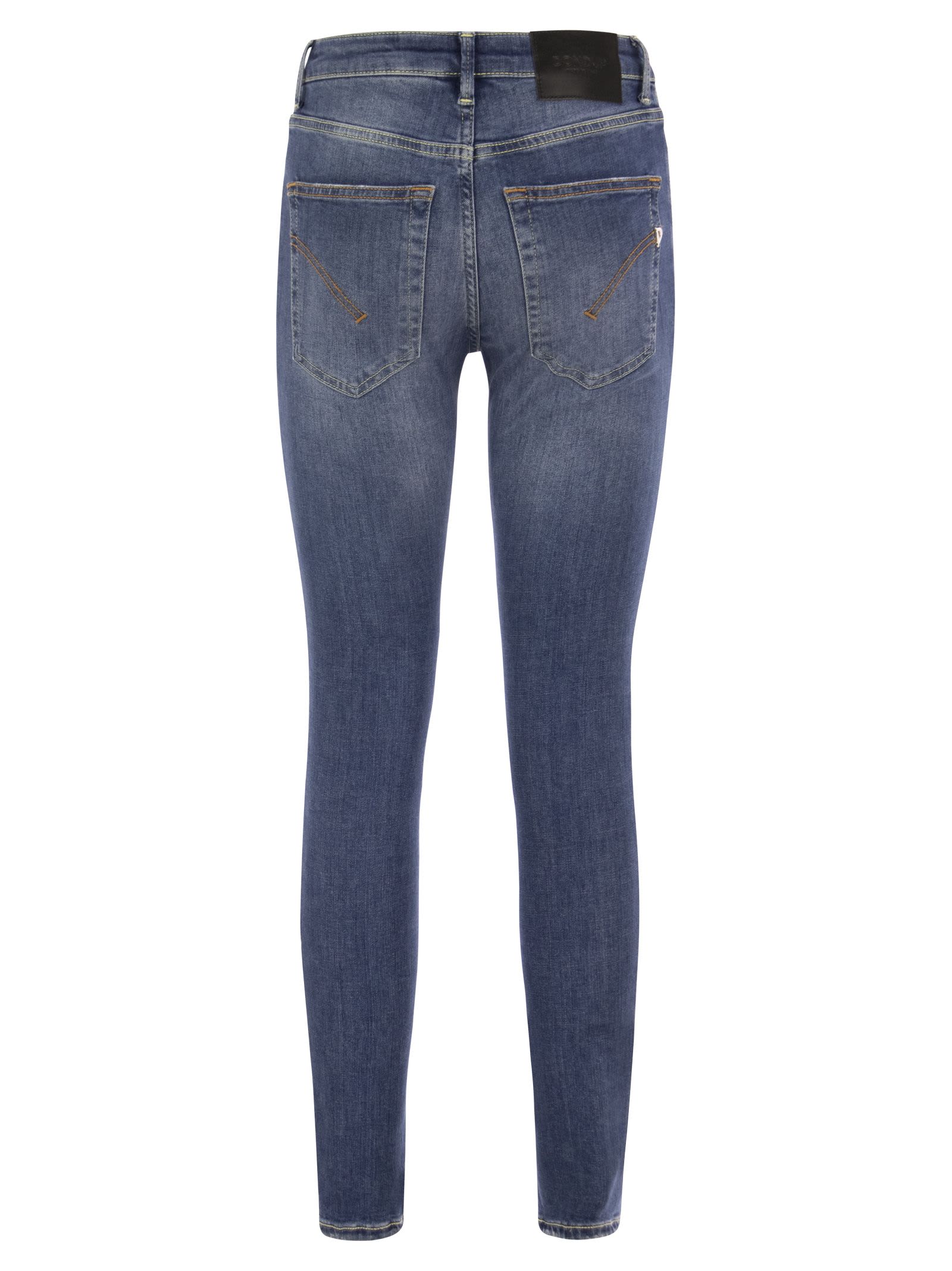 Shop Dondup Iris - Jeans Skinny Fit In Denim Blue