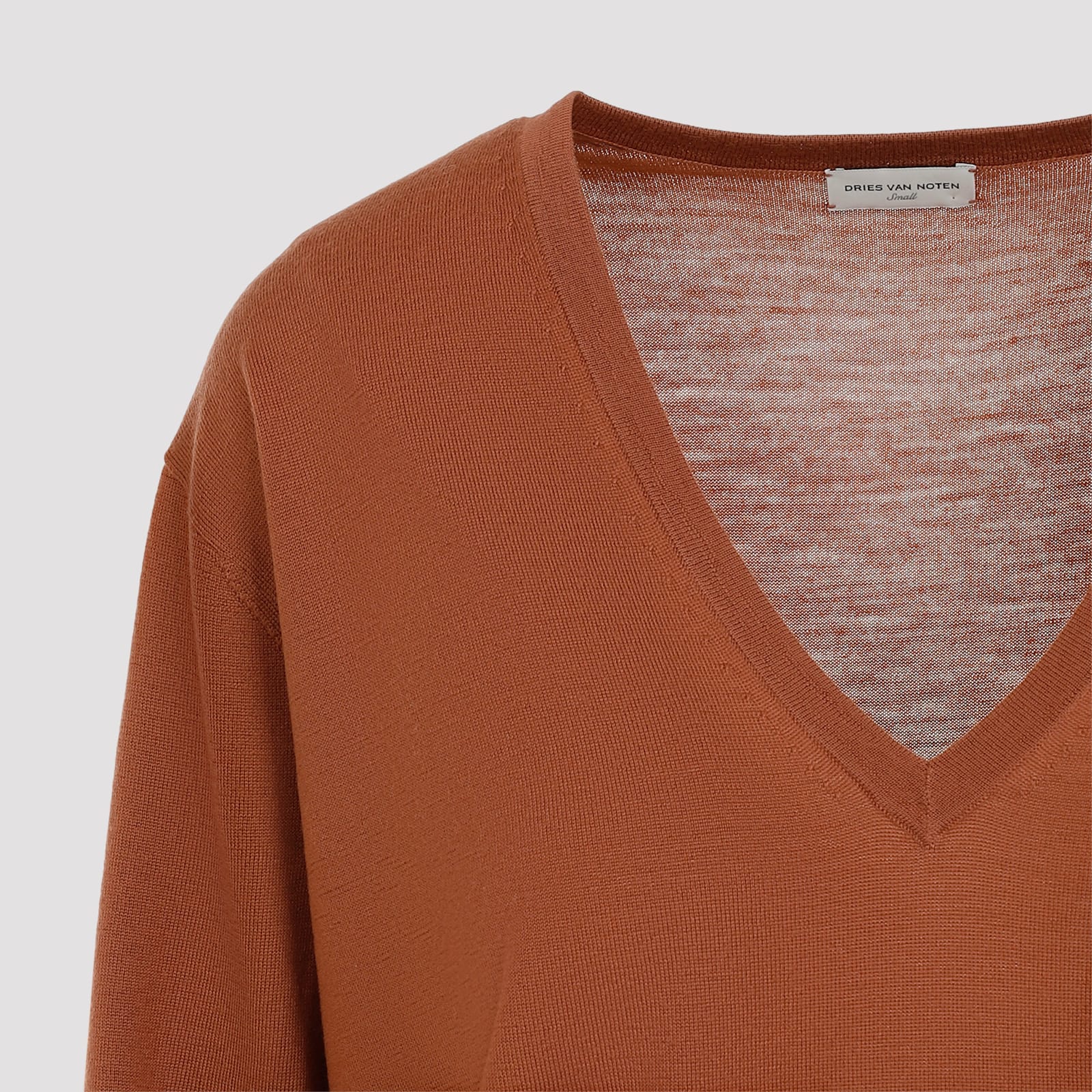 Shop Dries Van Noten Tuomas Pullover In Light Rust