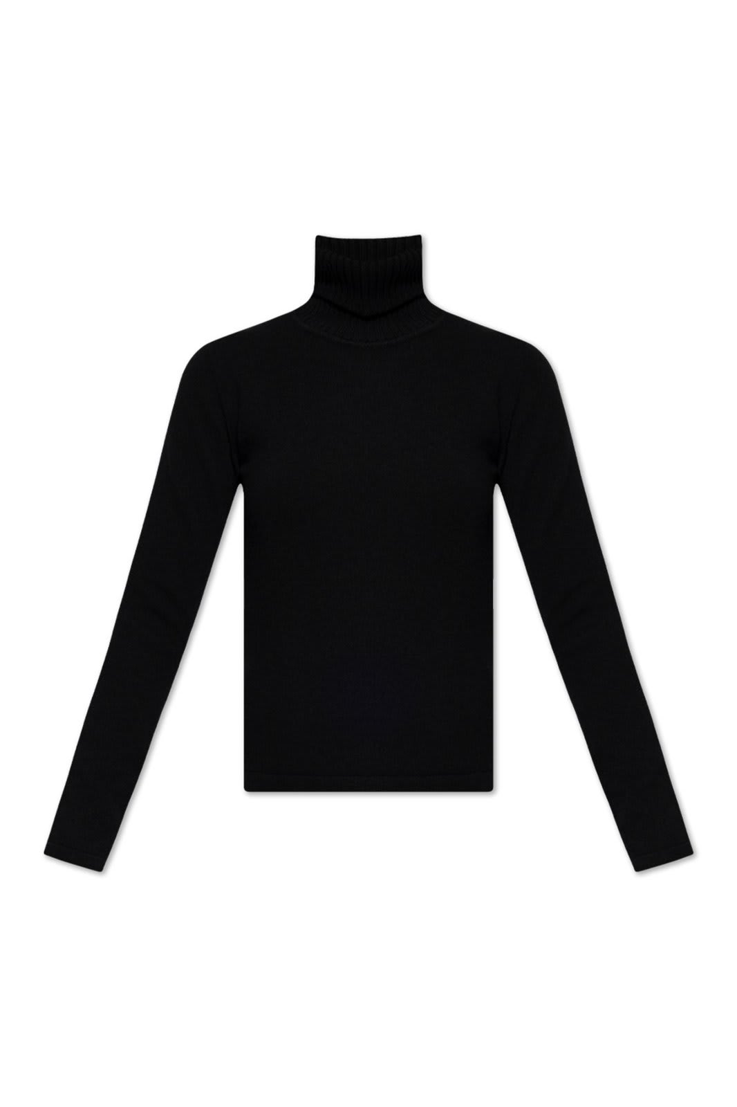 Shop Dolce & Gabbana Turtle Neck Knitted Sweater In Nero