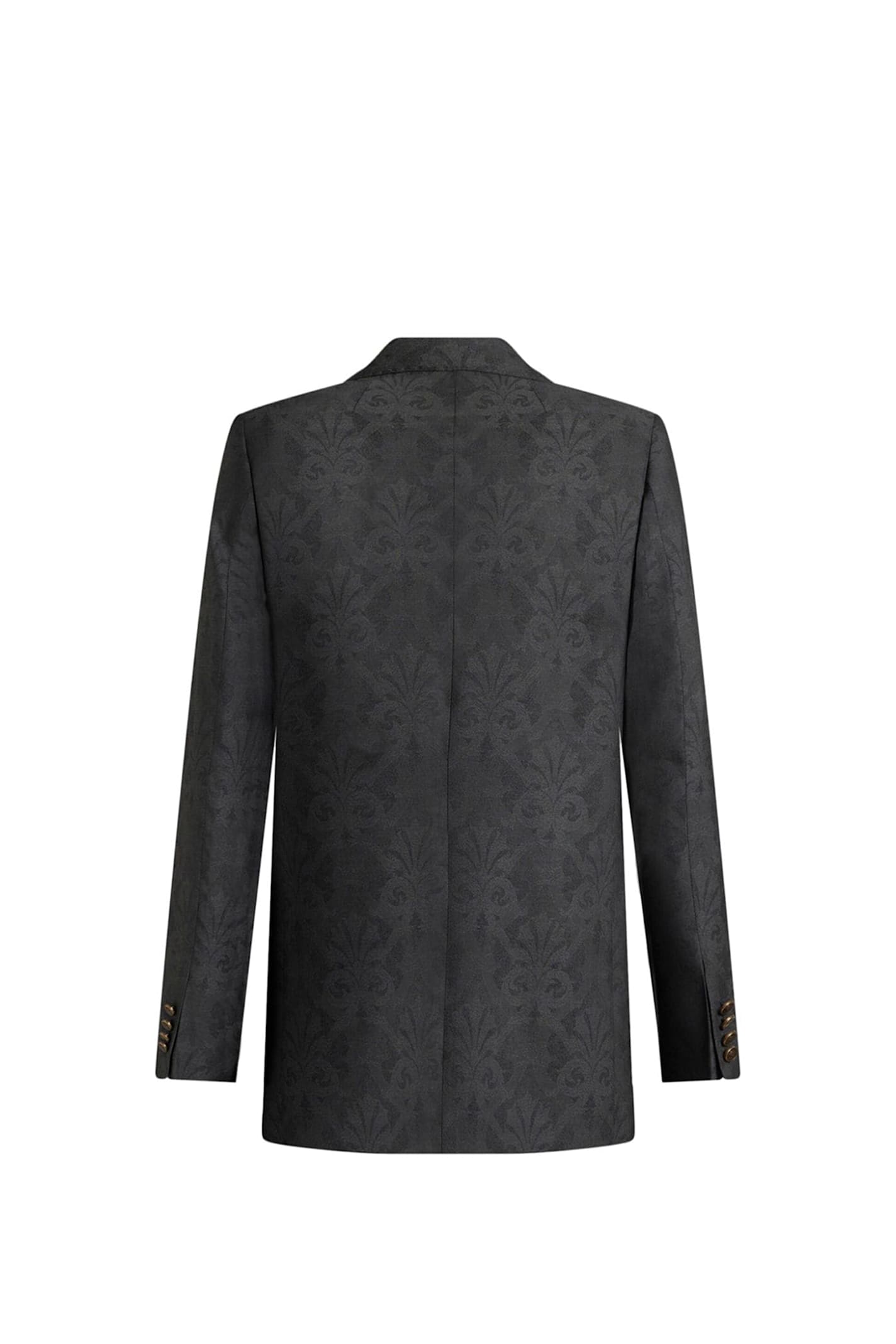 Etro Dark Grey Wool Blazer In Grey