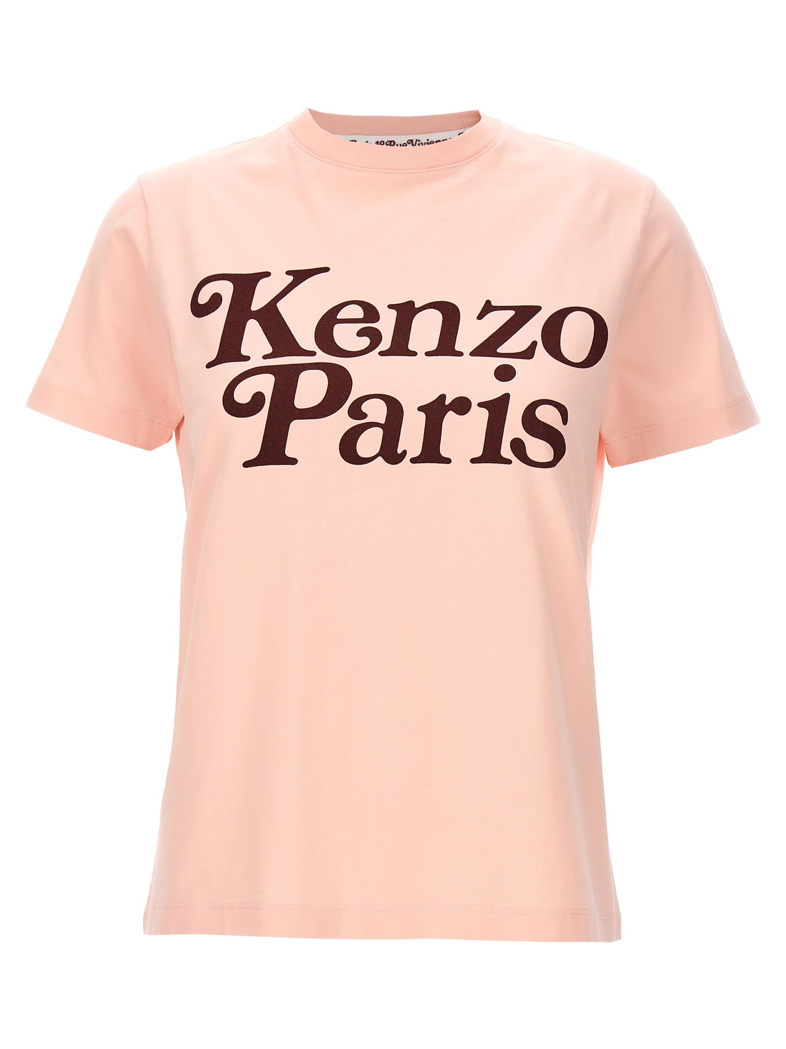 Shop Kenzo Logo T-shirt In Rosa