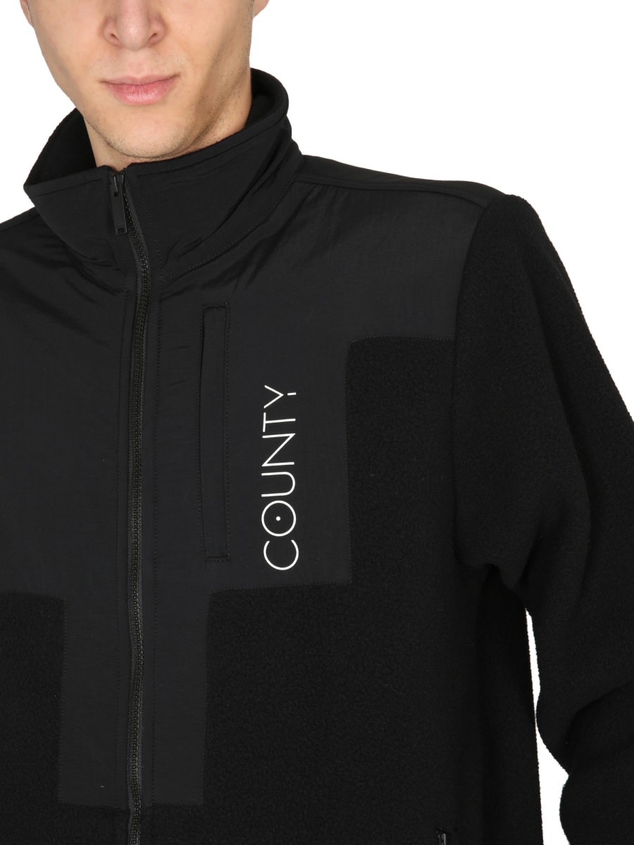 Marcelo Burlon County Of Milan Marcelo Burlon Giacca Track Cross Block In Black