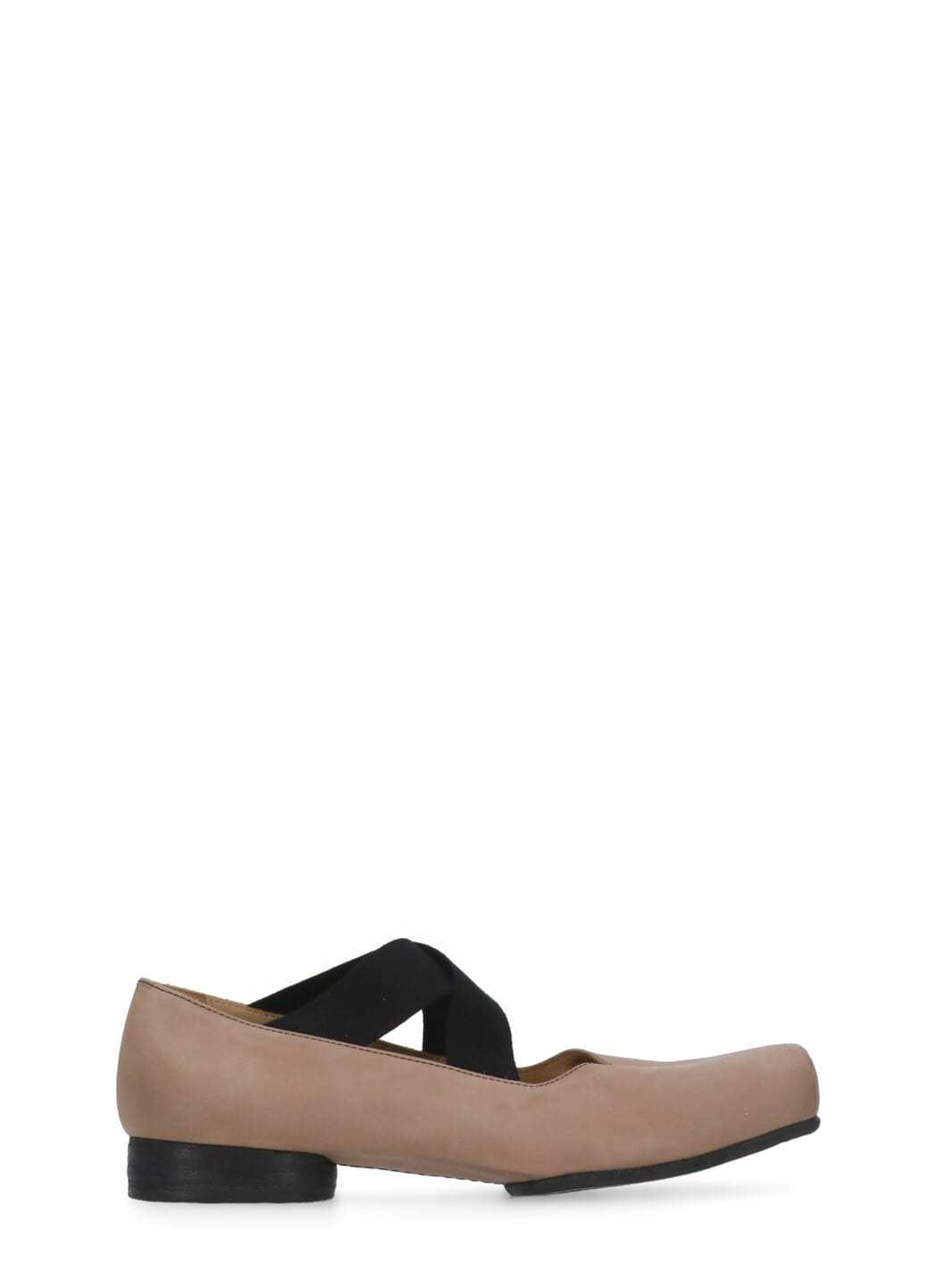 Uma Wang Ballet Lace-up Shoes Squared Toe In Neutral