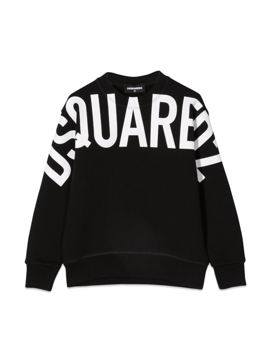 Dsquared2 Kids' Cool Fit Felpa In Black