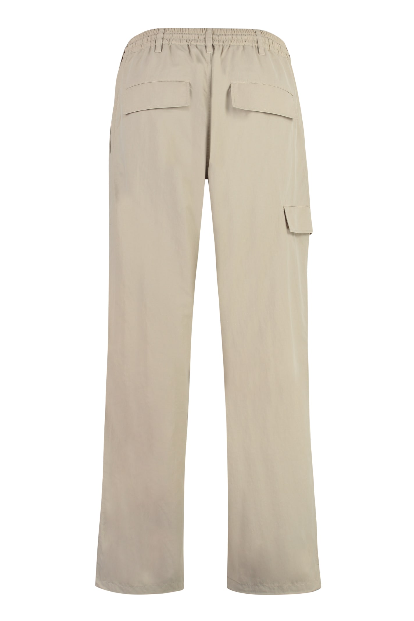 Shop Y-3 Crinkle Technical-nylon Pants In Beige