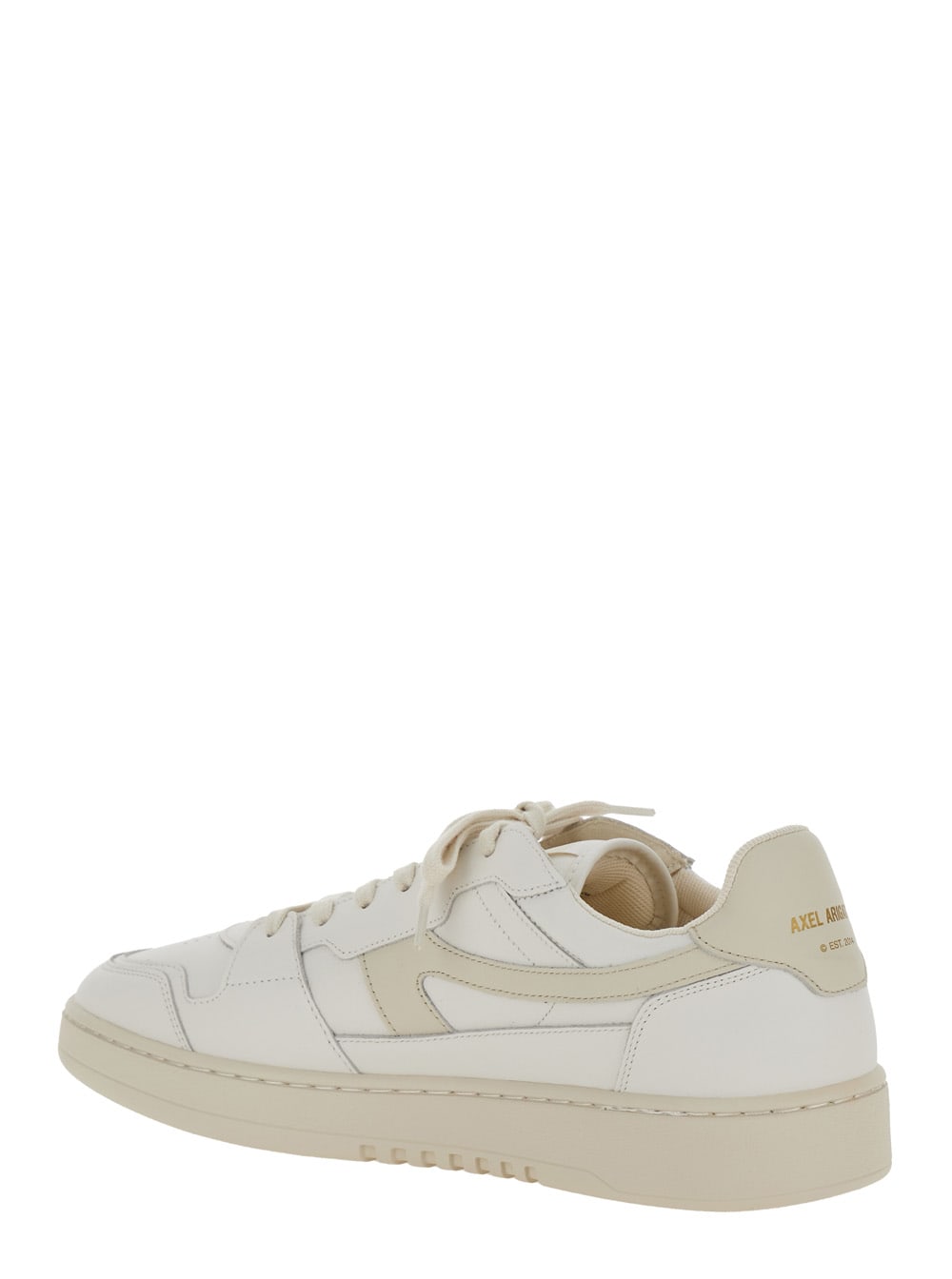 Axel Arigato 'dice-a' White Low Top Sneakers With Logo Patch On The Tongue And Logo Lettering On The Rear In White