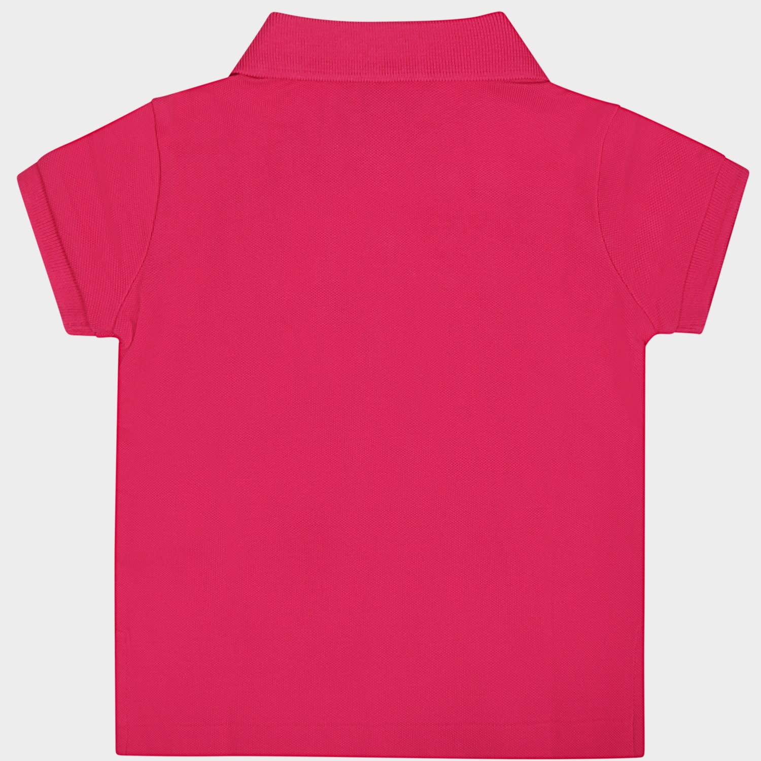 Shop Ralph Lauren Fuchsia Polo For Baby Girl With Pony