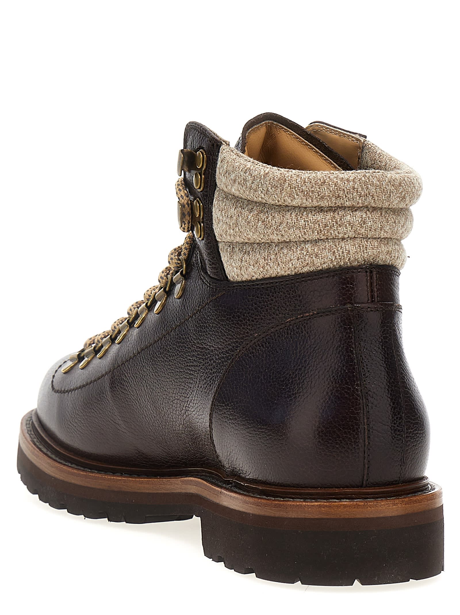 BRUNELLO CUCINELLI HOOK ANKLE BOOTS