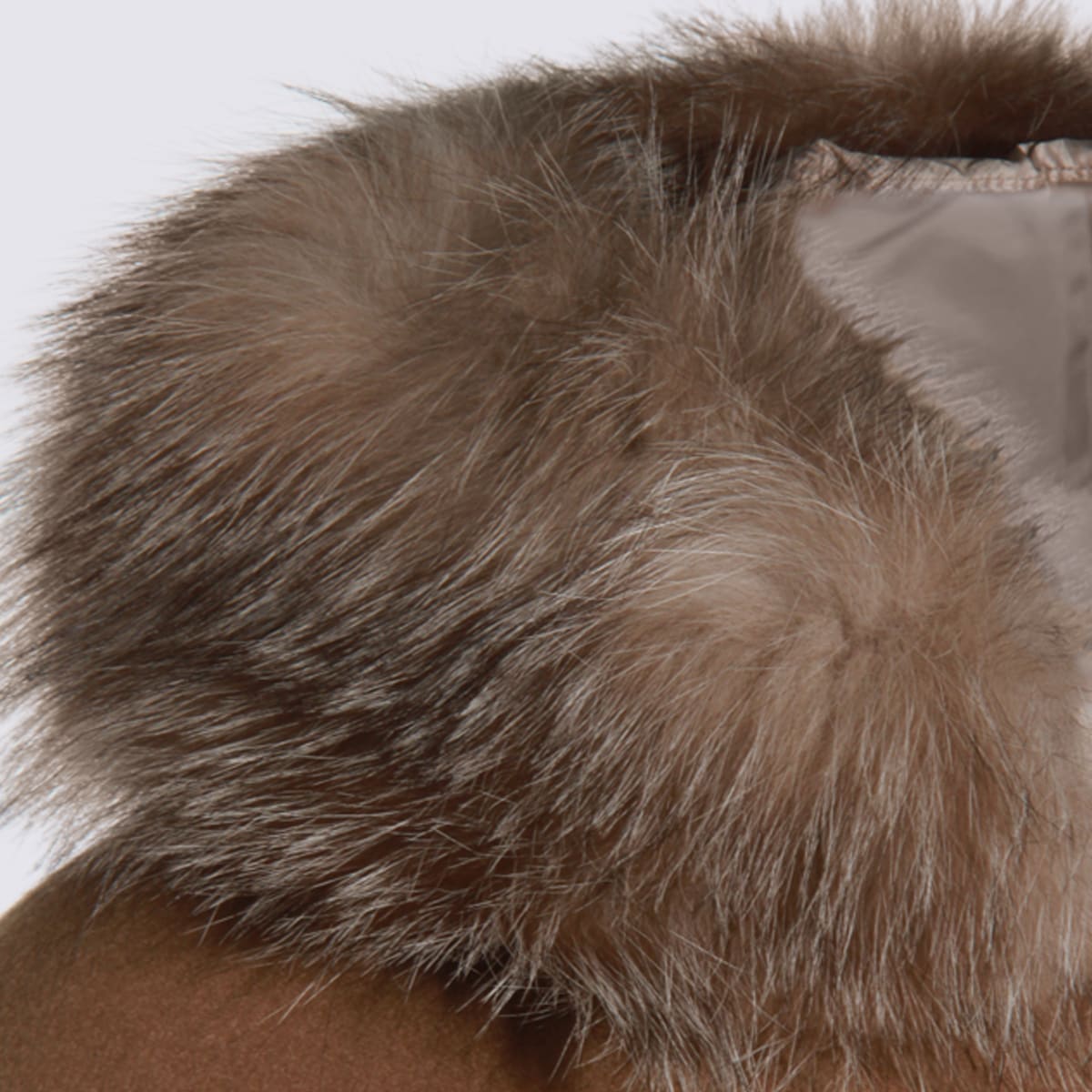 Moorer Beige Wool Down Jacket In Brown
