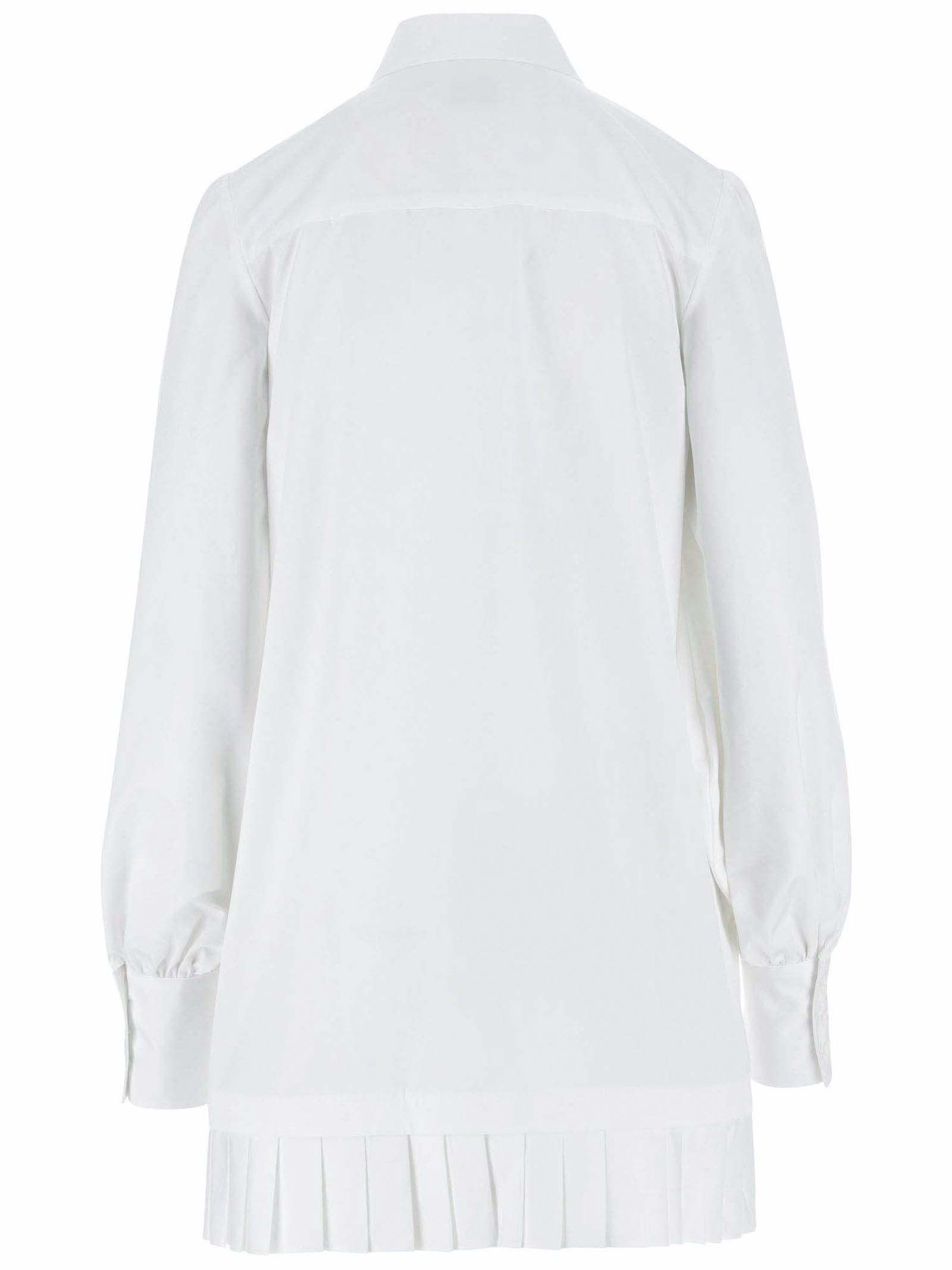 Shop Off-white White Cotton Shirt Dress
