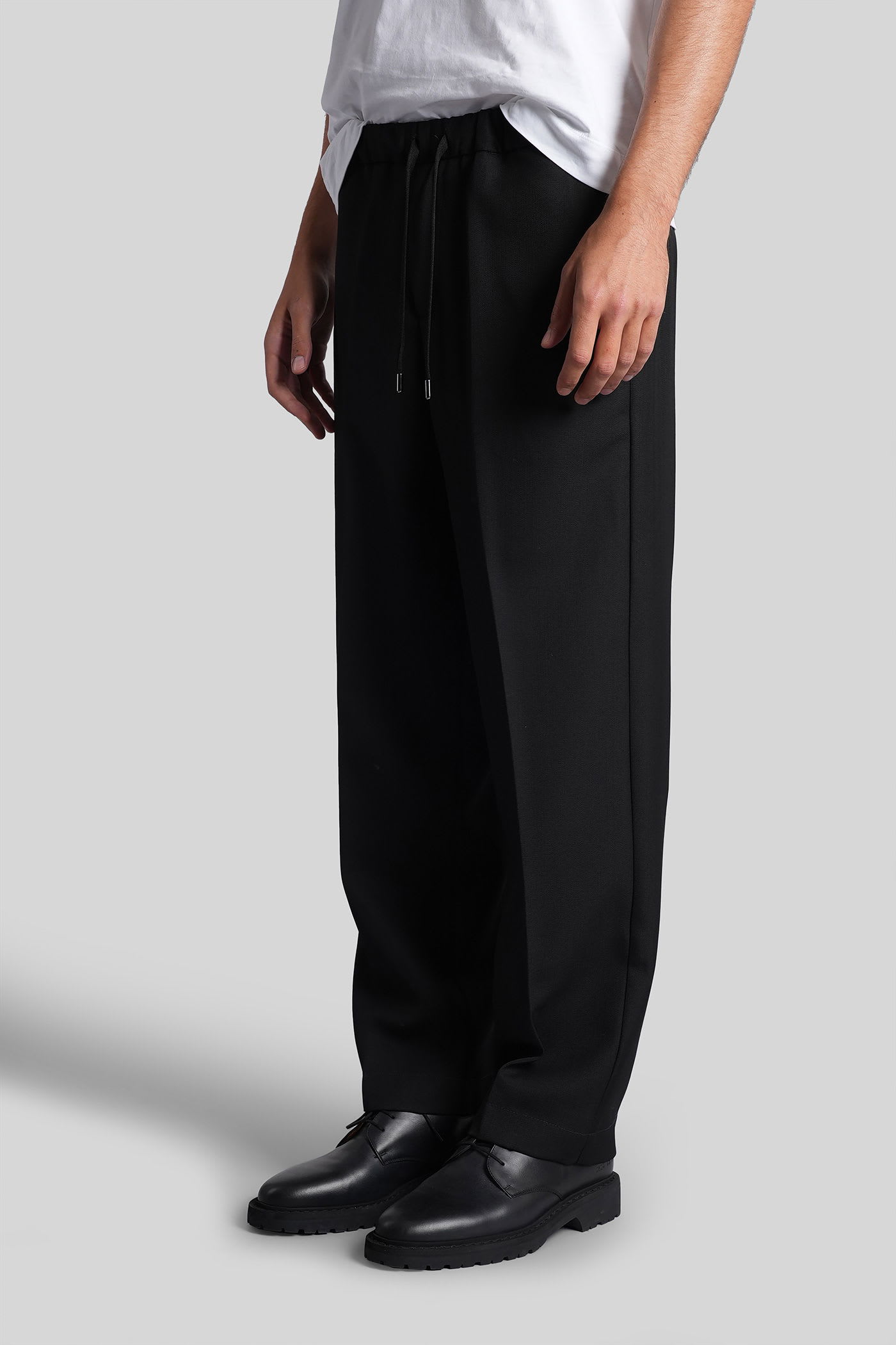 Costumein Pajamas Pants In Black Wool In Black