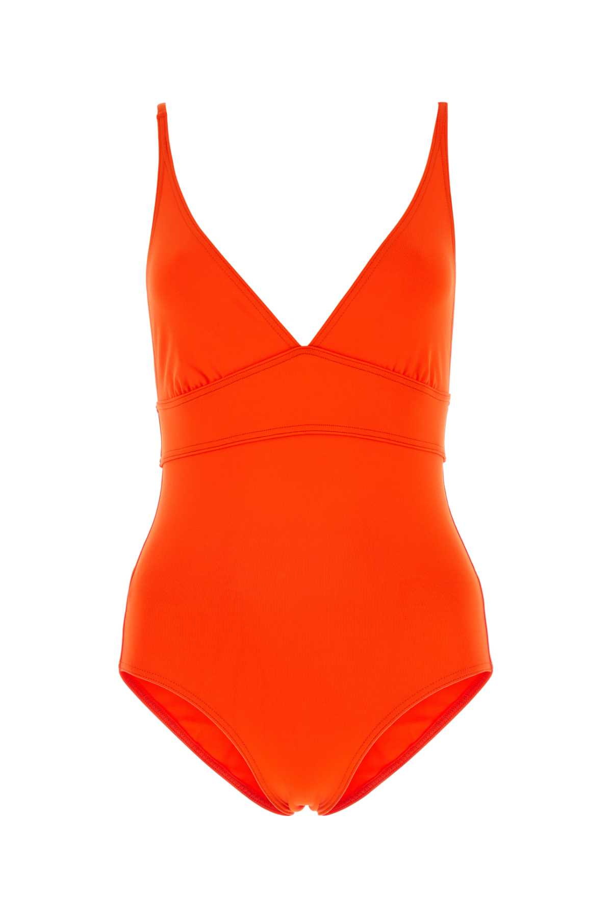 Orange Stretch Nylon Swimsuit