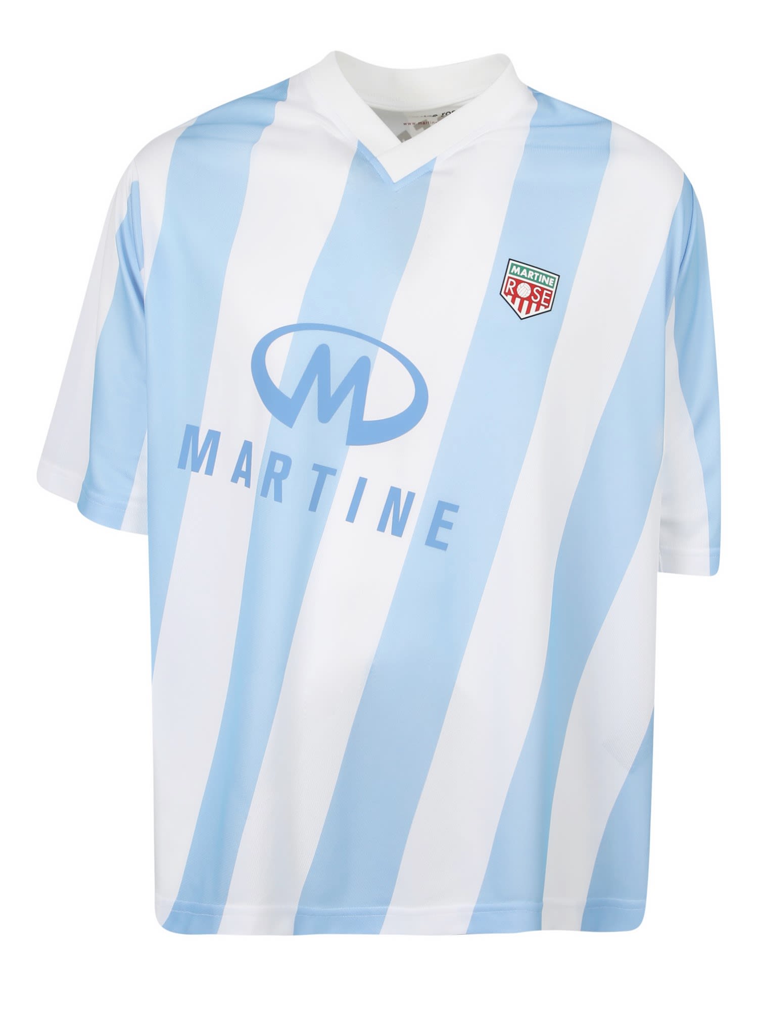 Martine Rose Striped Logo T-shirt