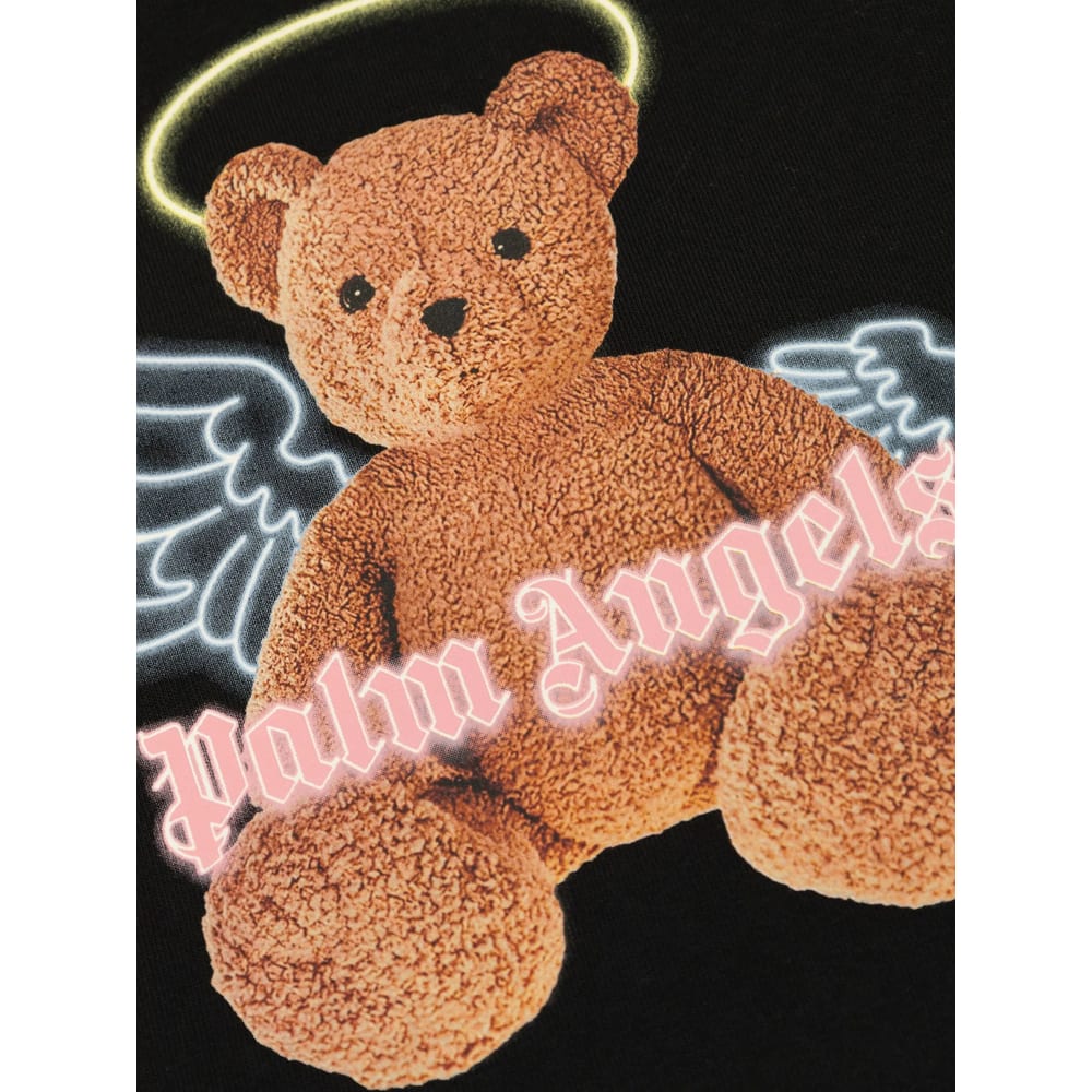 Palm Angels Bear-print T-shirt In Black