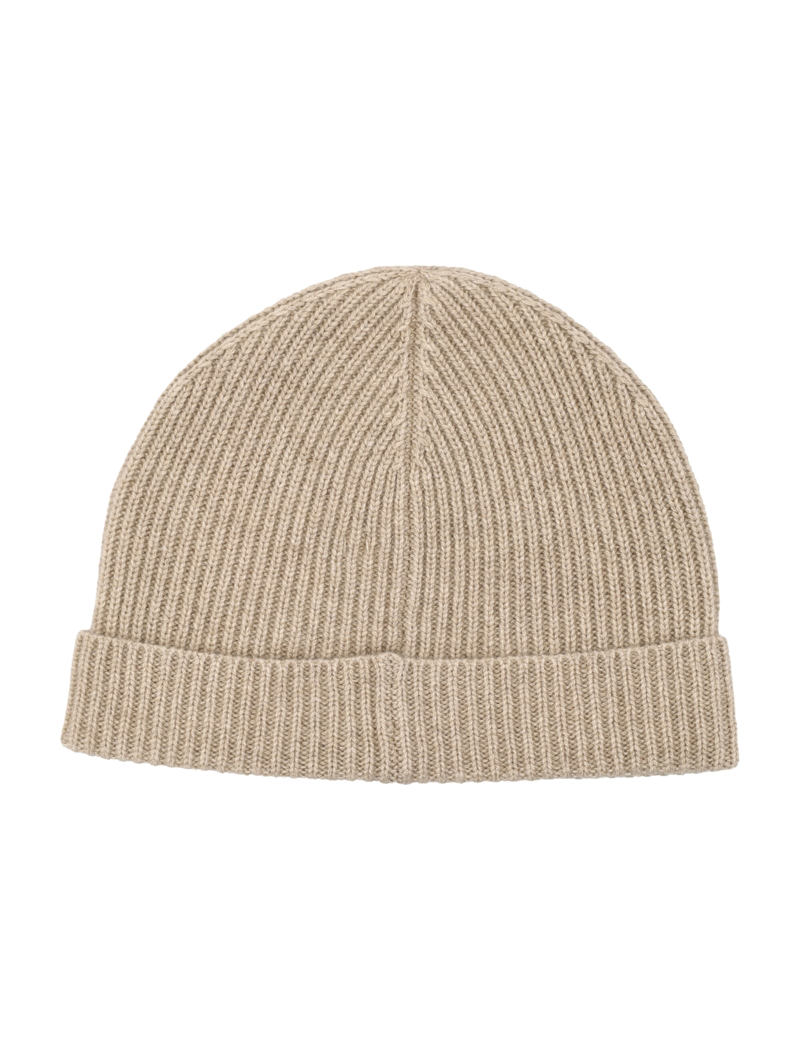 Extreme Cashmere Ribbed Beanie Hat In Brown
