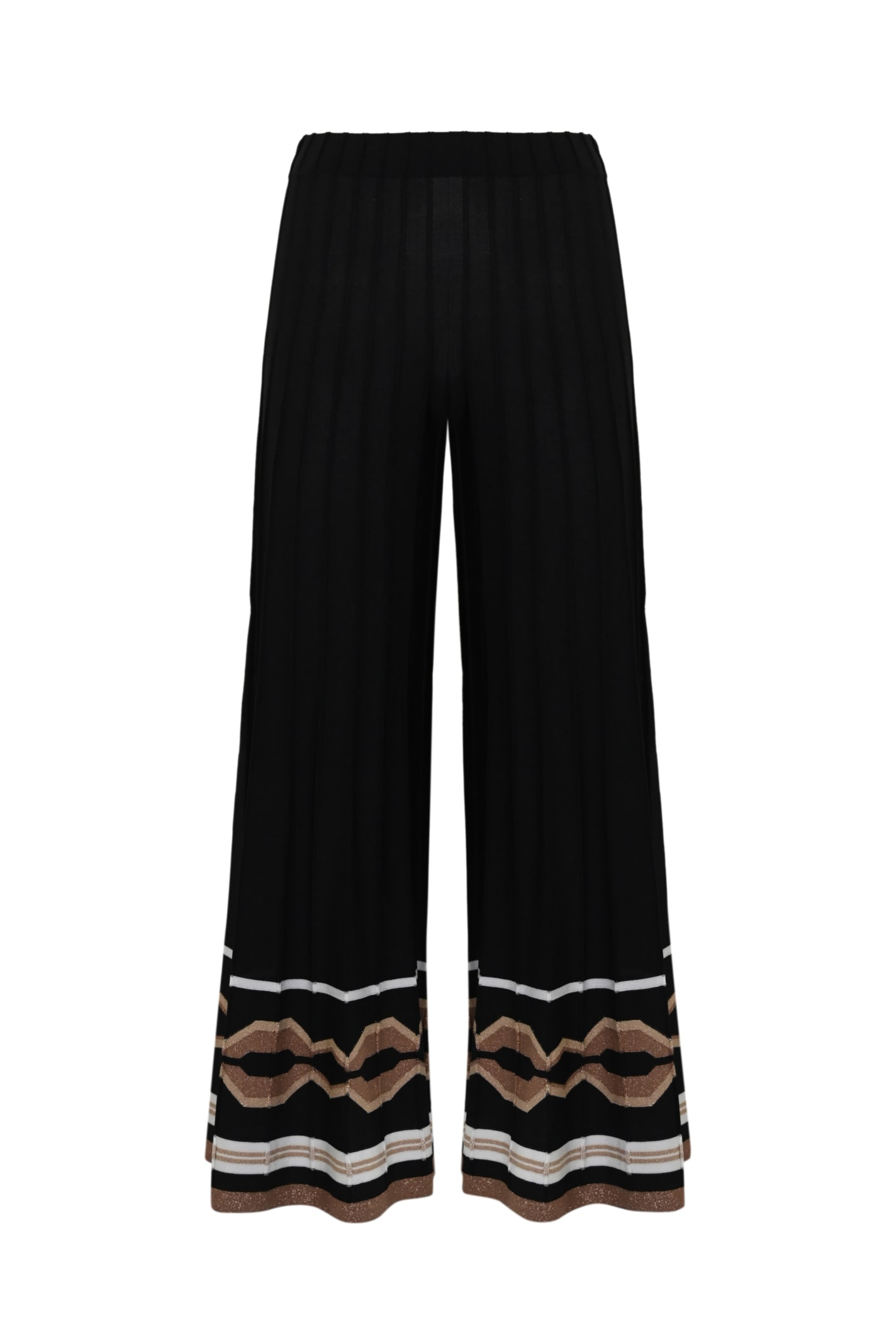 Viscose And Lurex Trousers