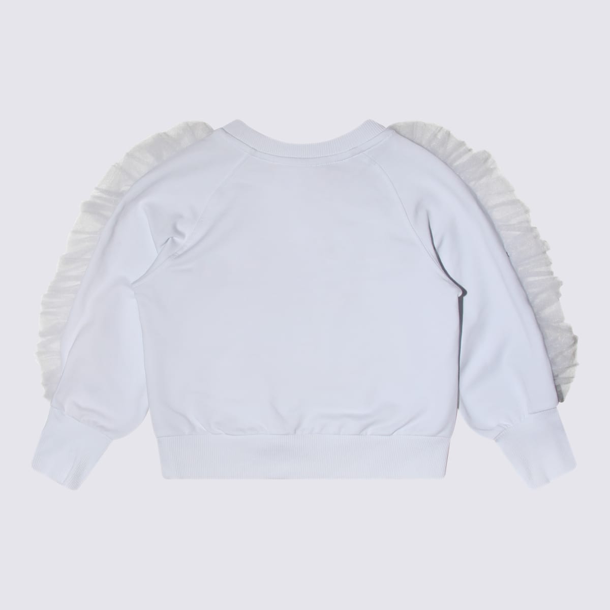 Monnalisa Kids' White Cotton Sweatshirt