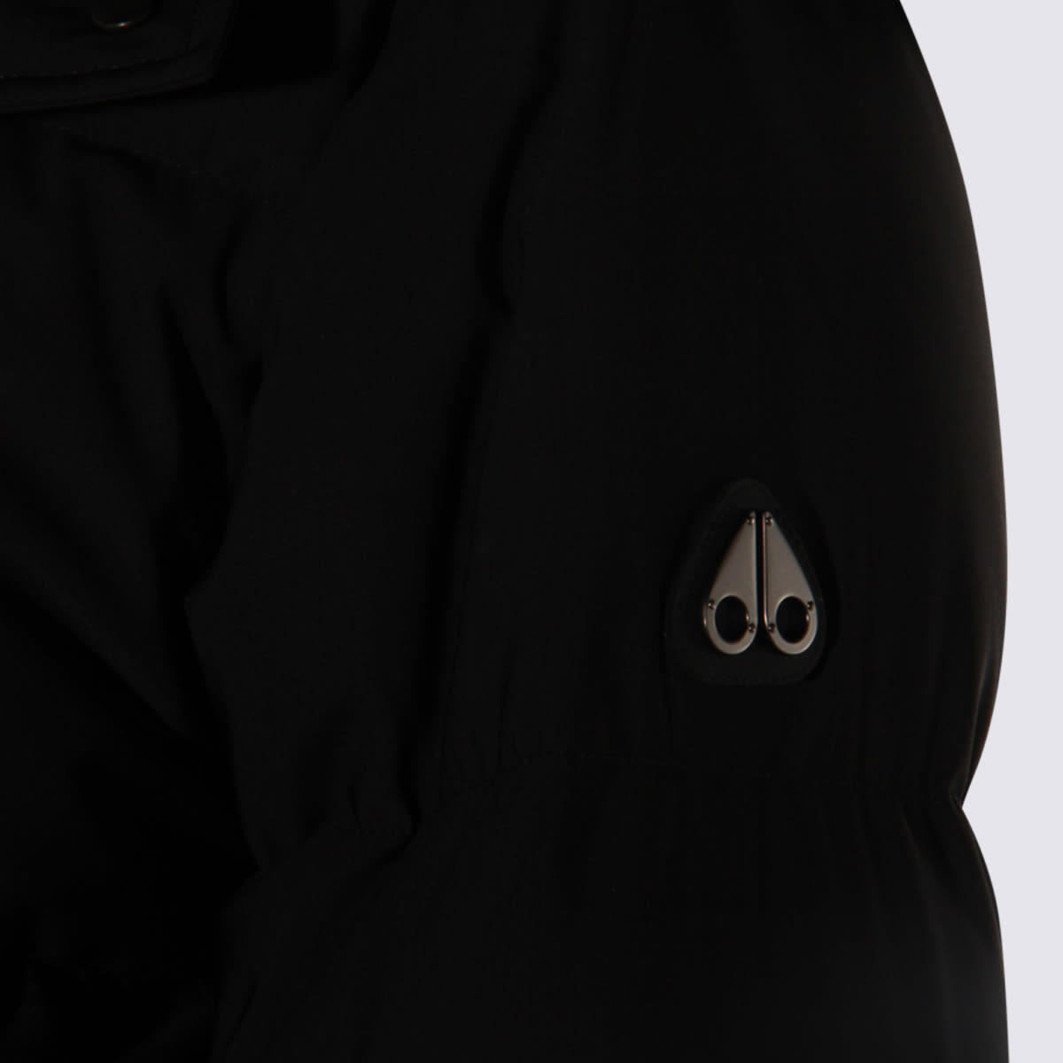 Moose Knuckles Black Down Jacket In Black