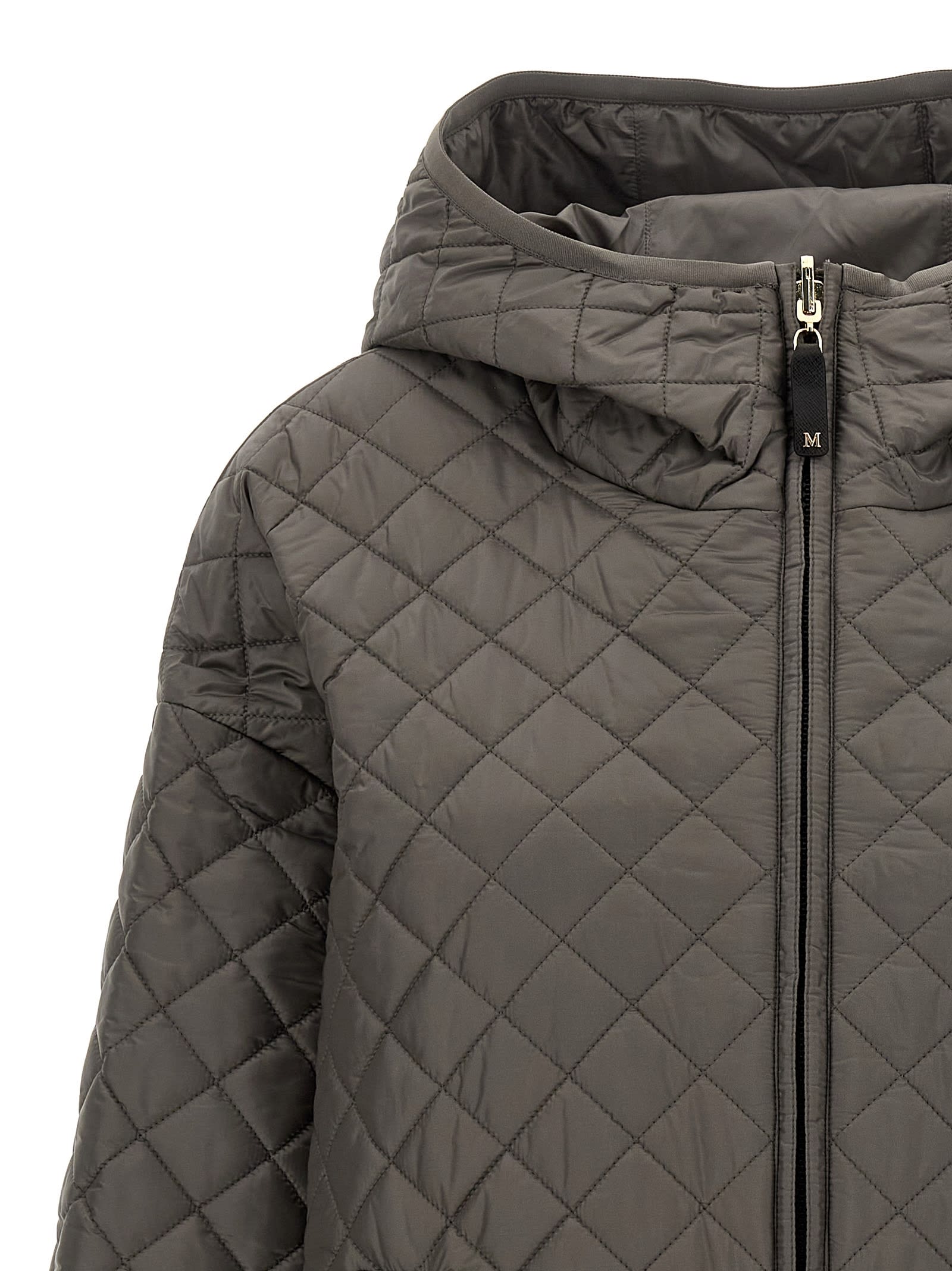 Max Mara The Cube Leo Puffer Jackets Gray In Gray