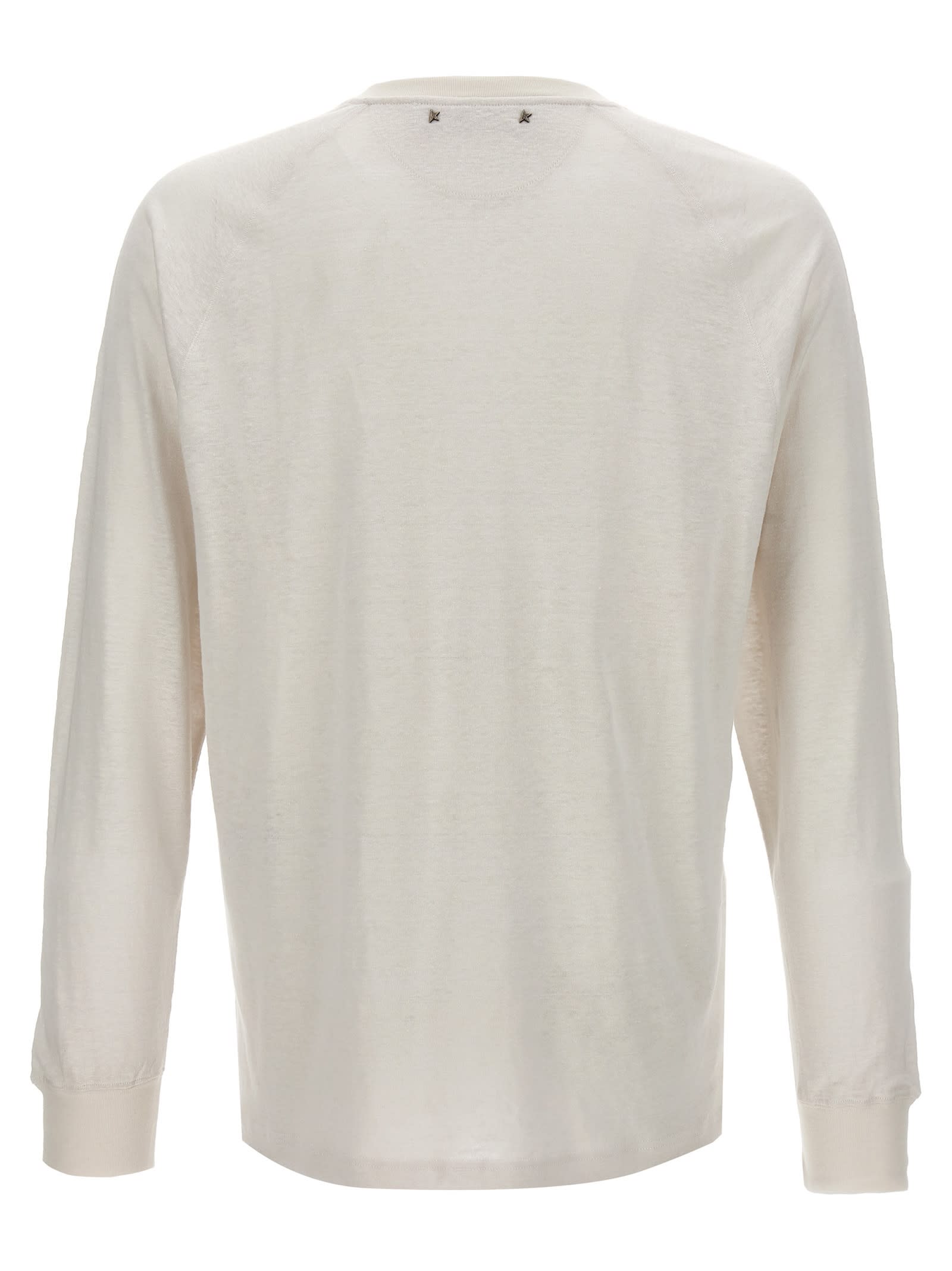 Shop Golden Goose Ludovico Polo Shirt In White