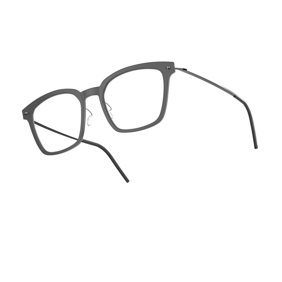Lindberg N.o.w. 6645 D16/p10/802 Nero Satinato Grigio Chiaro Glasses In Brown