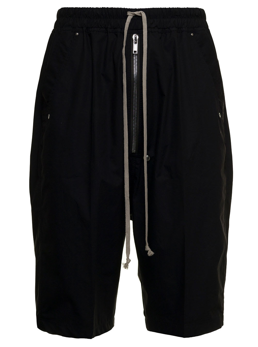 Rick Owens Cotton Bermuda With Pockets And Zip