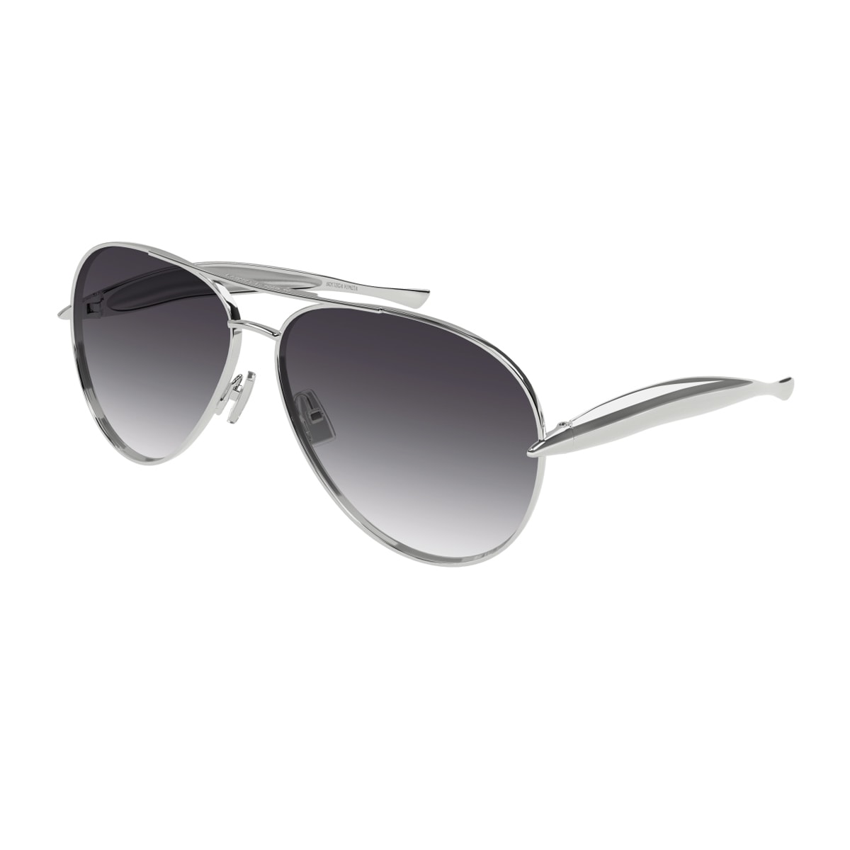 Bottega Veneta Bv1305s Linea Unapologetic 008 Silver Grey Sunglasses In Gray