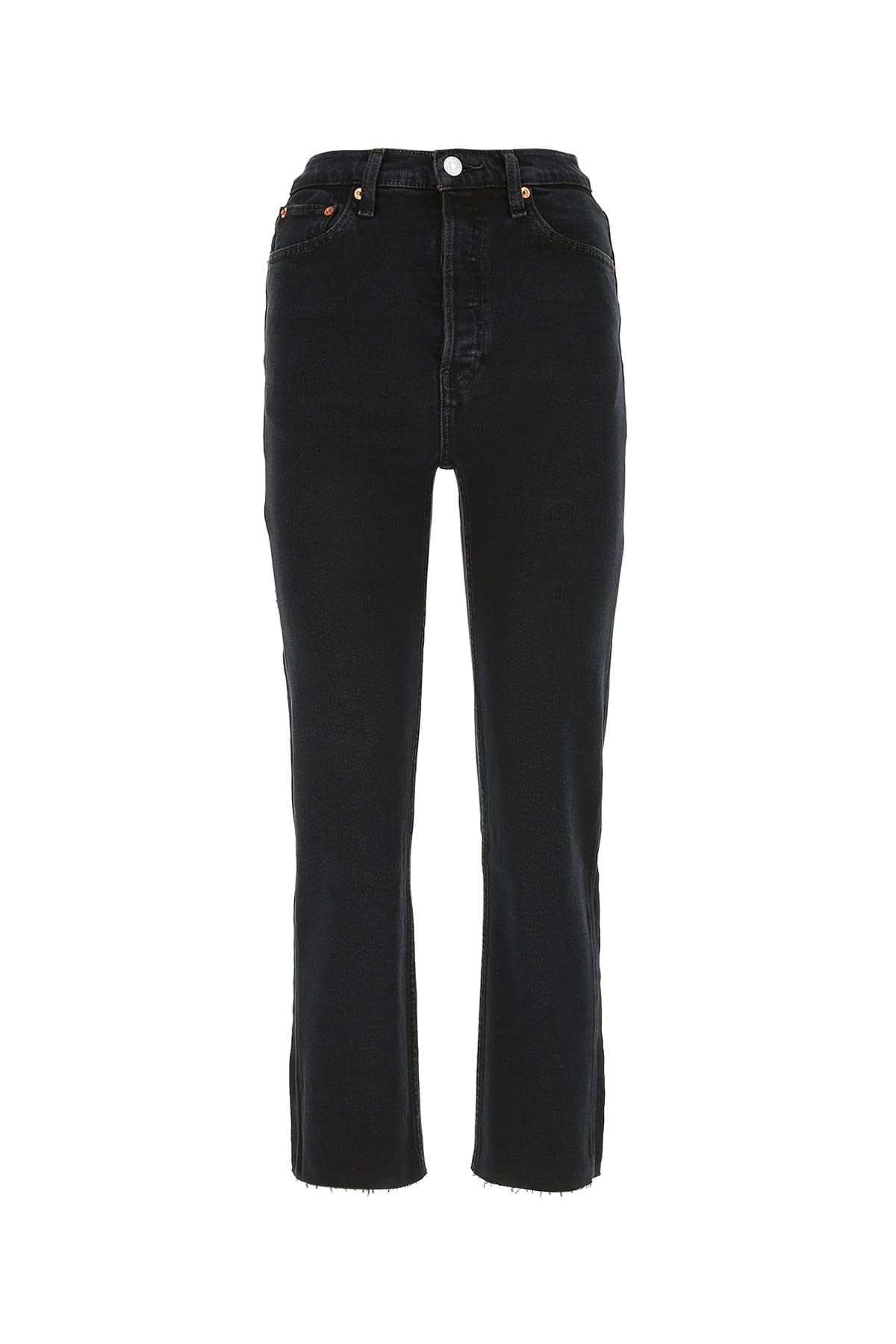 Shop Re/done Pantalone Jeans In Jetblueblack