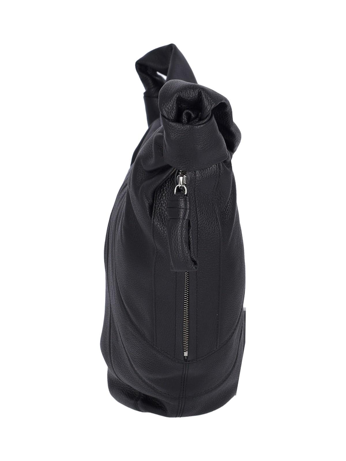 Lemaire Croissant Large Shoulder Bag In Black