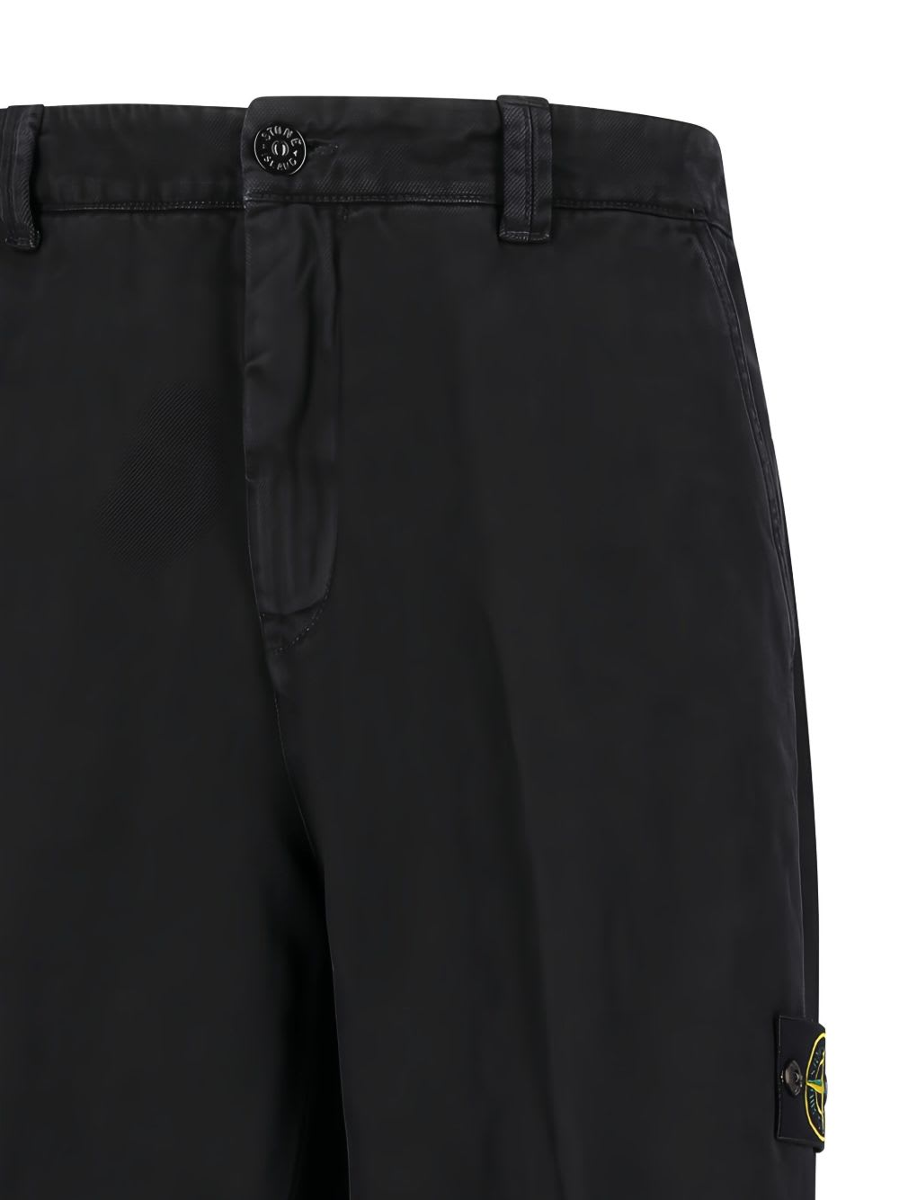 Stone Island Cotton Regular Fit Pants In Black