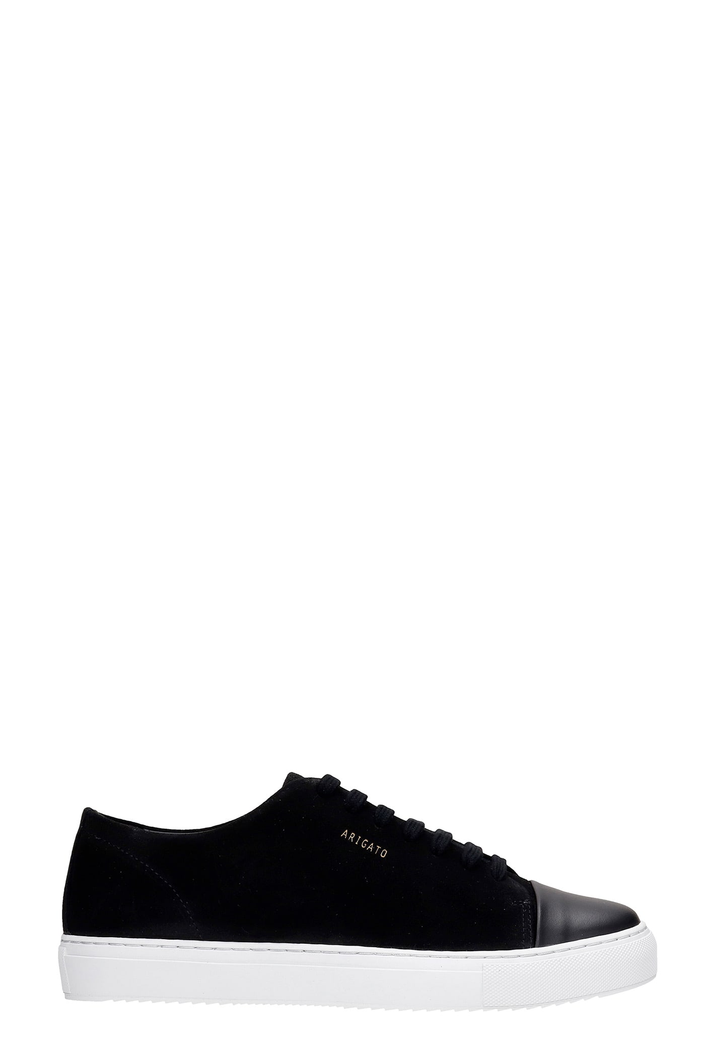 Axel Arigato Cap-toe Sneakers In Black Suede