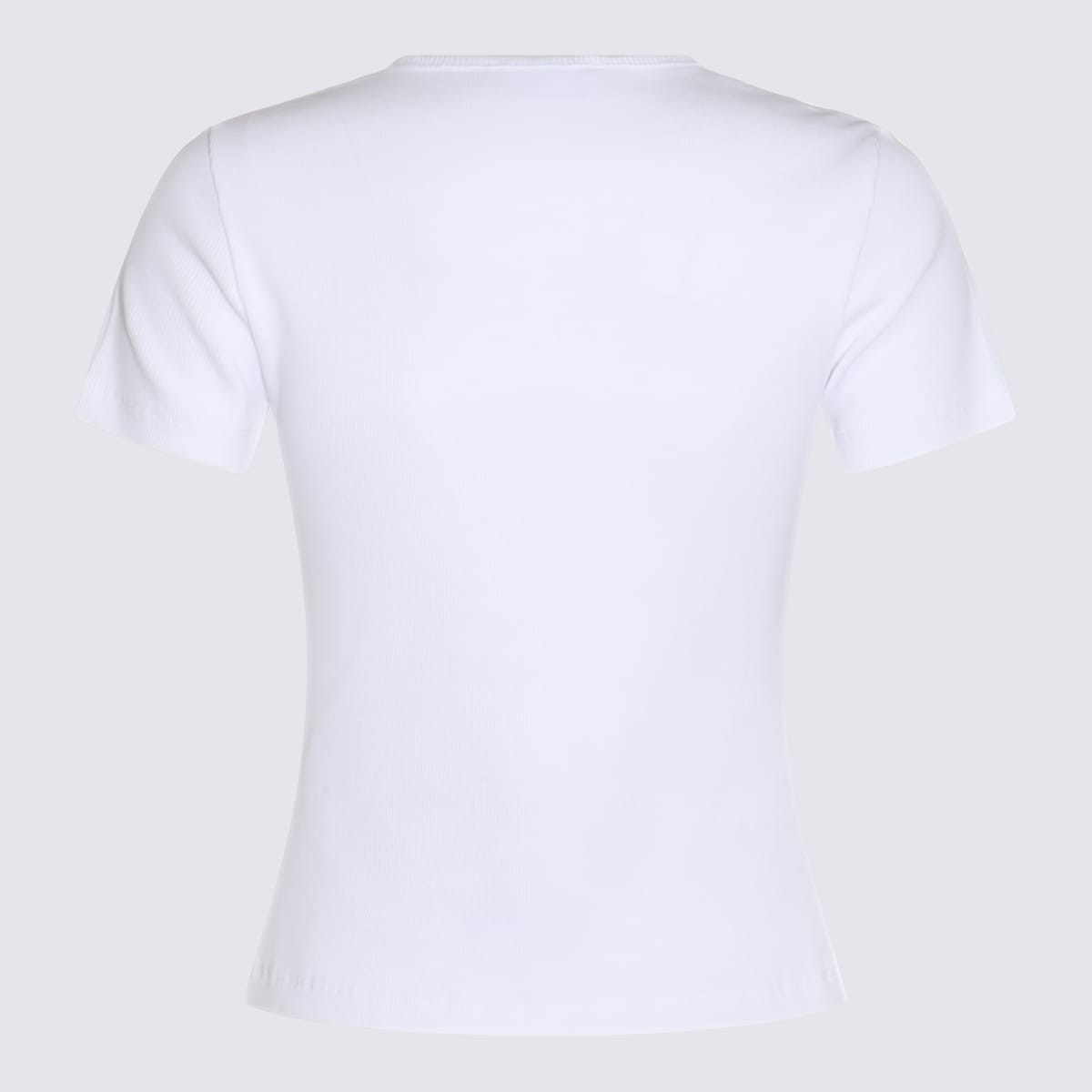 Shop Blumarine White Cotton T-shirt In Optical Withe