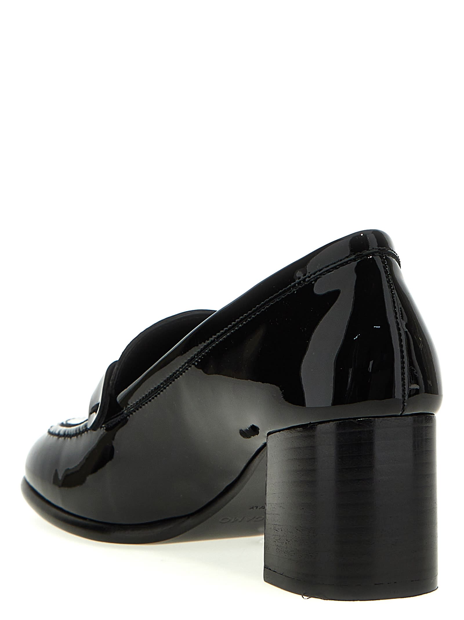 Shop Ferragamo Marlena Loafers In Black