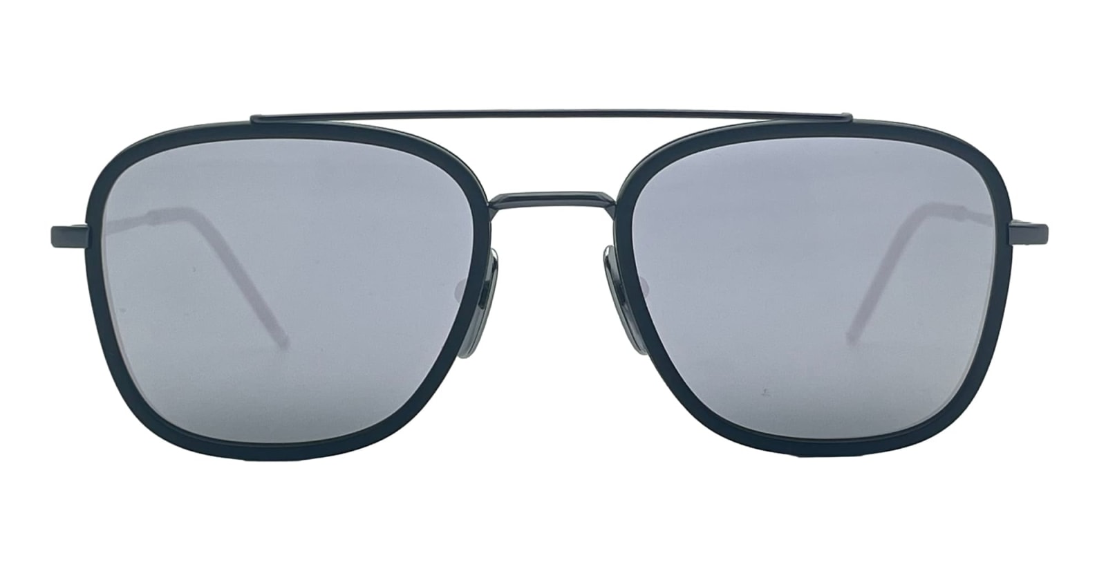 Thom Browne Rectangular Aviator – Matte Black Sunglasses