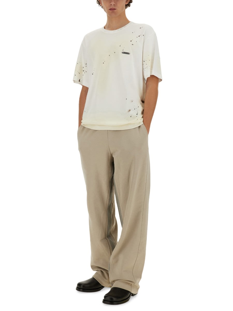 Helmut Lang T-shirt With Print In White