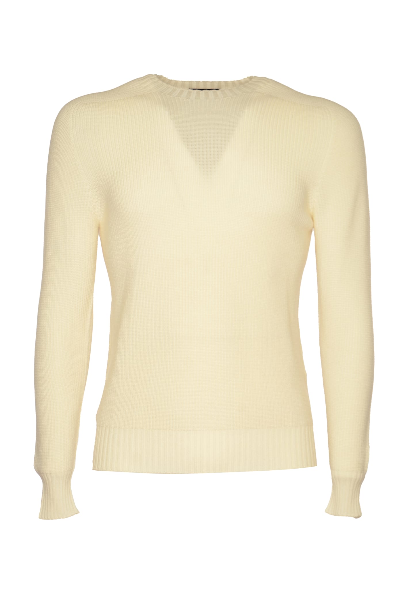 Ribbed Neck Sweater