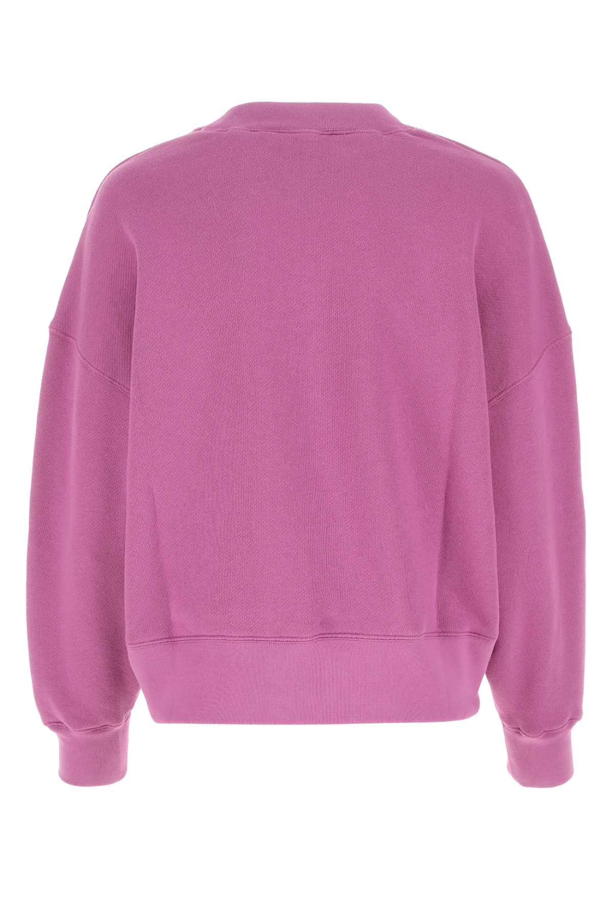 Shop Palm Angels Tyrian Purple Cotton Sweatshirt In Purplewhit