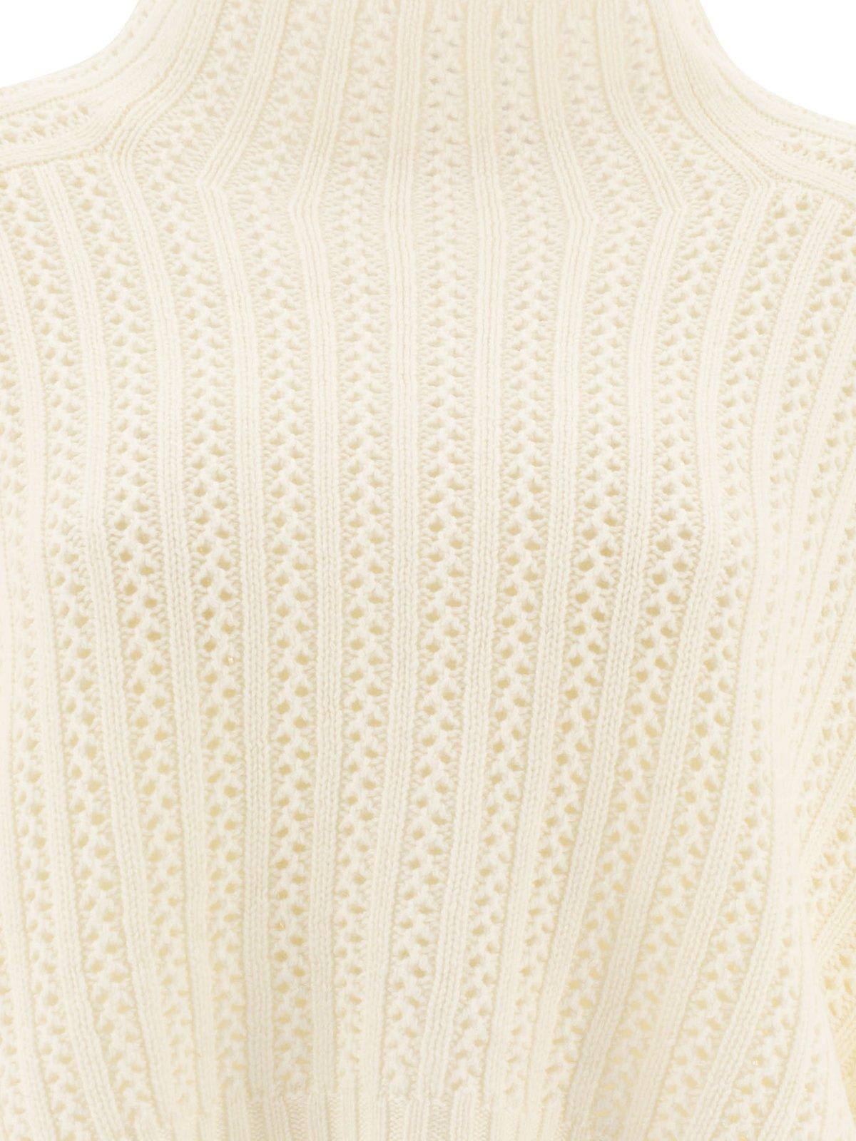 Max Mara Women's Wool And Cashmere Crop Sweater "hodeida" In Neutral