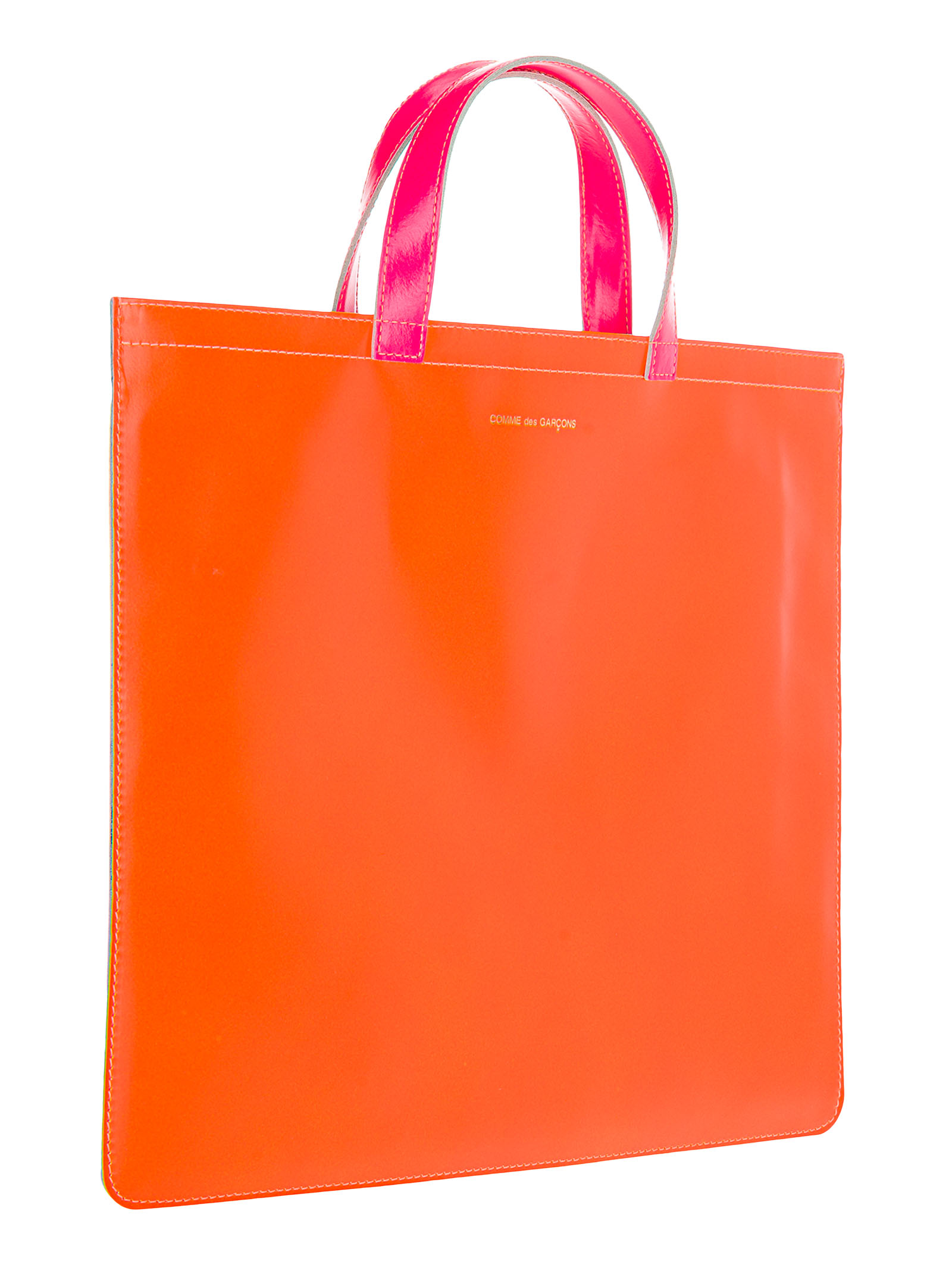 Shop Comme Des Garçons Super Fluo Tote Bag In Yellow Orange