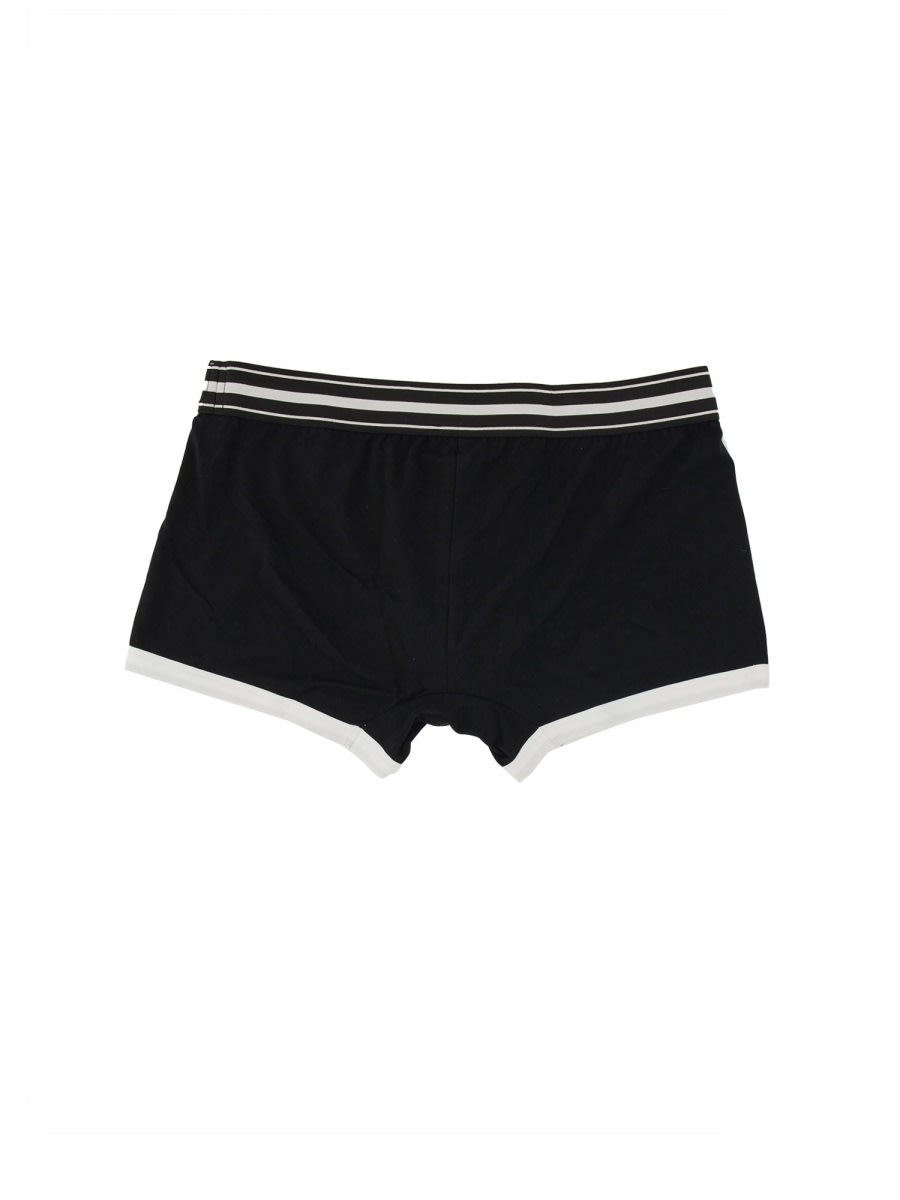 Shop Dolce & Gabbana Boxers With Logo In Black