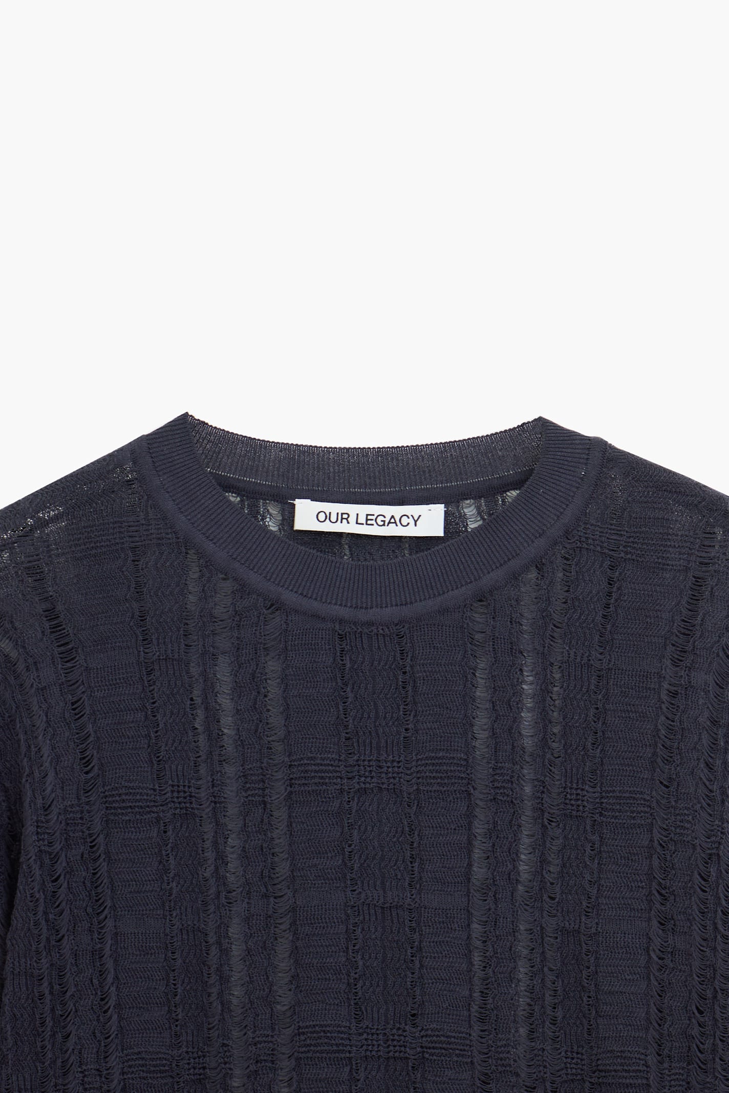 Our Legacy Formal Roundneck Knitwear In Blue
