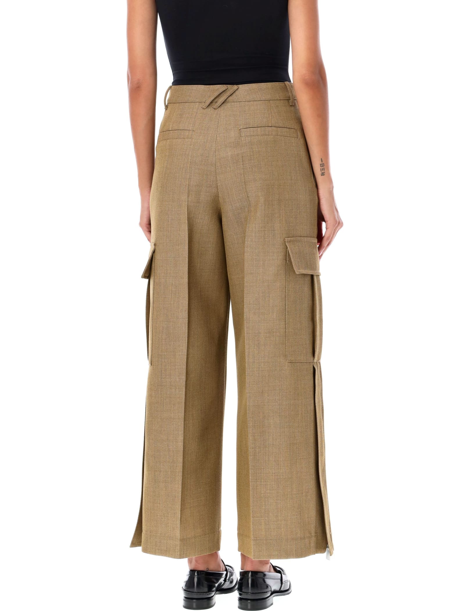 Shop Burberry Au24-ww-cie Pants In Beige