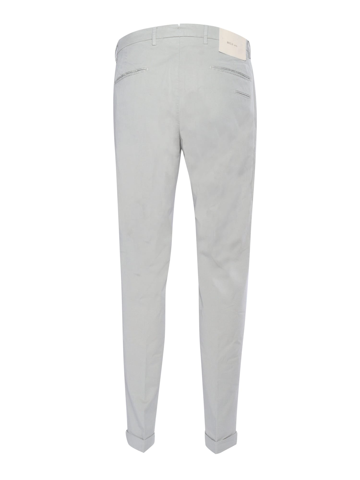 Shop Briglia 1949 Elegant White Trousers In Brown