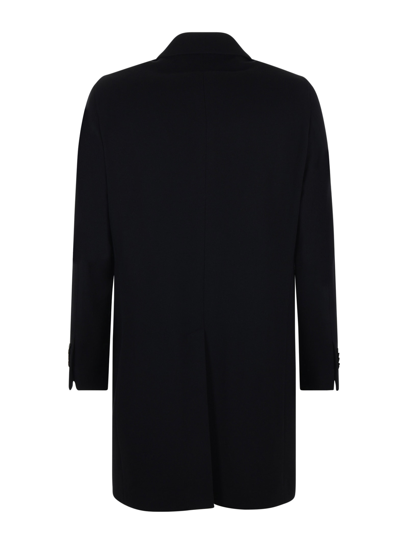 Shop Tagliatore Coat In Black