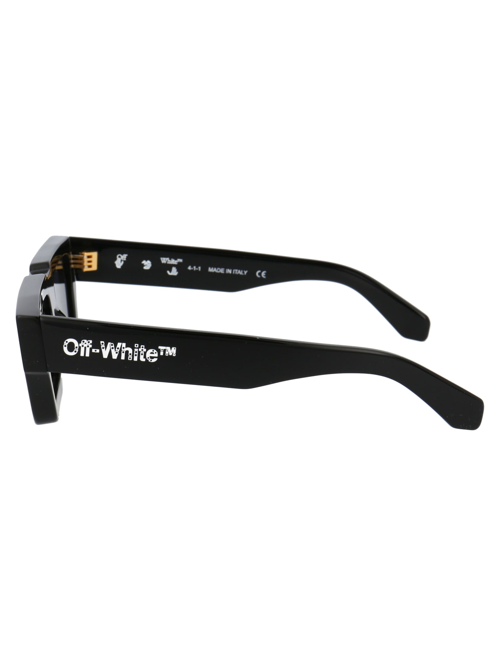 Shop Off-white Manchester Sunglasses In 1007 Black Dark Grey