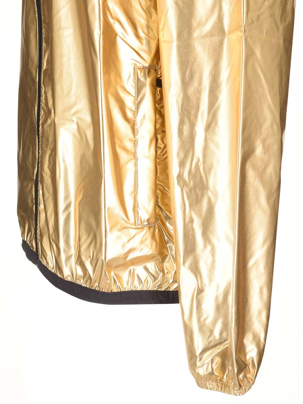 Shop Comme Des Garçons Play K-way Jacket In Gold
